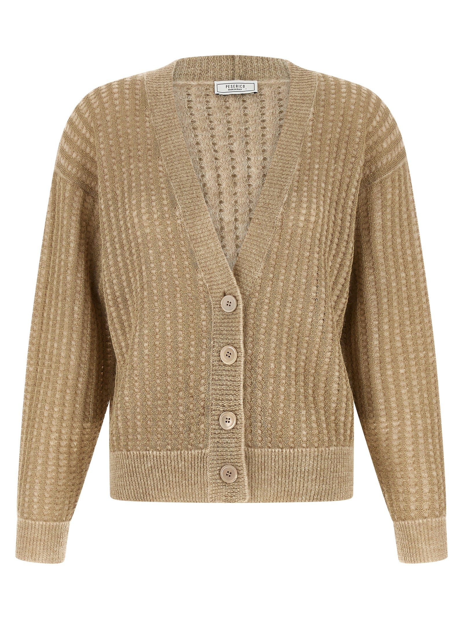 Peserico Beige Viskose Cardigan
