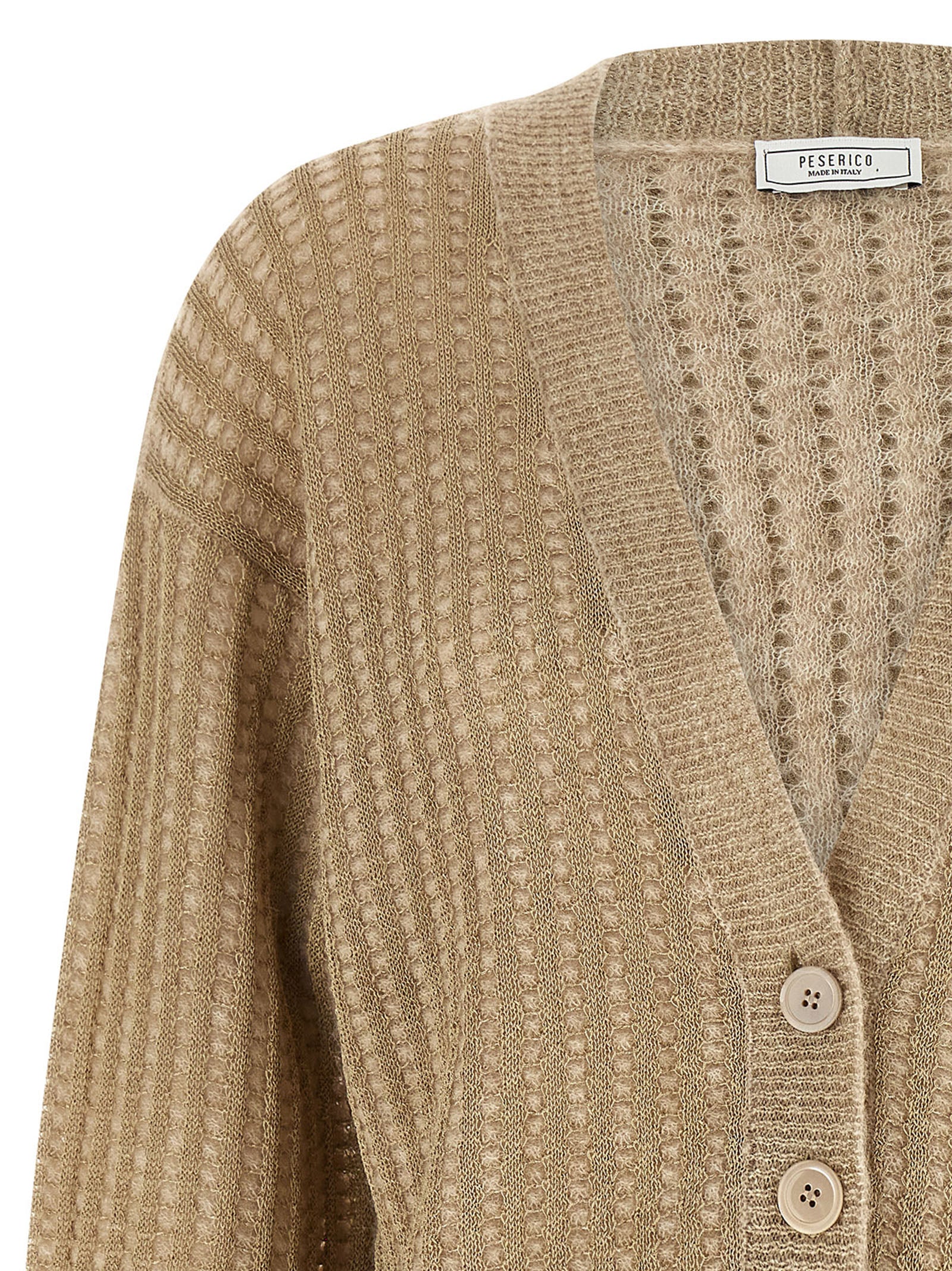 Peserico Beige Viskose Cardigan