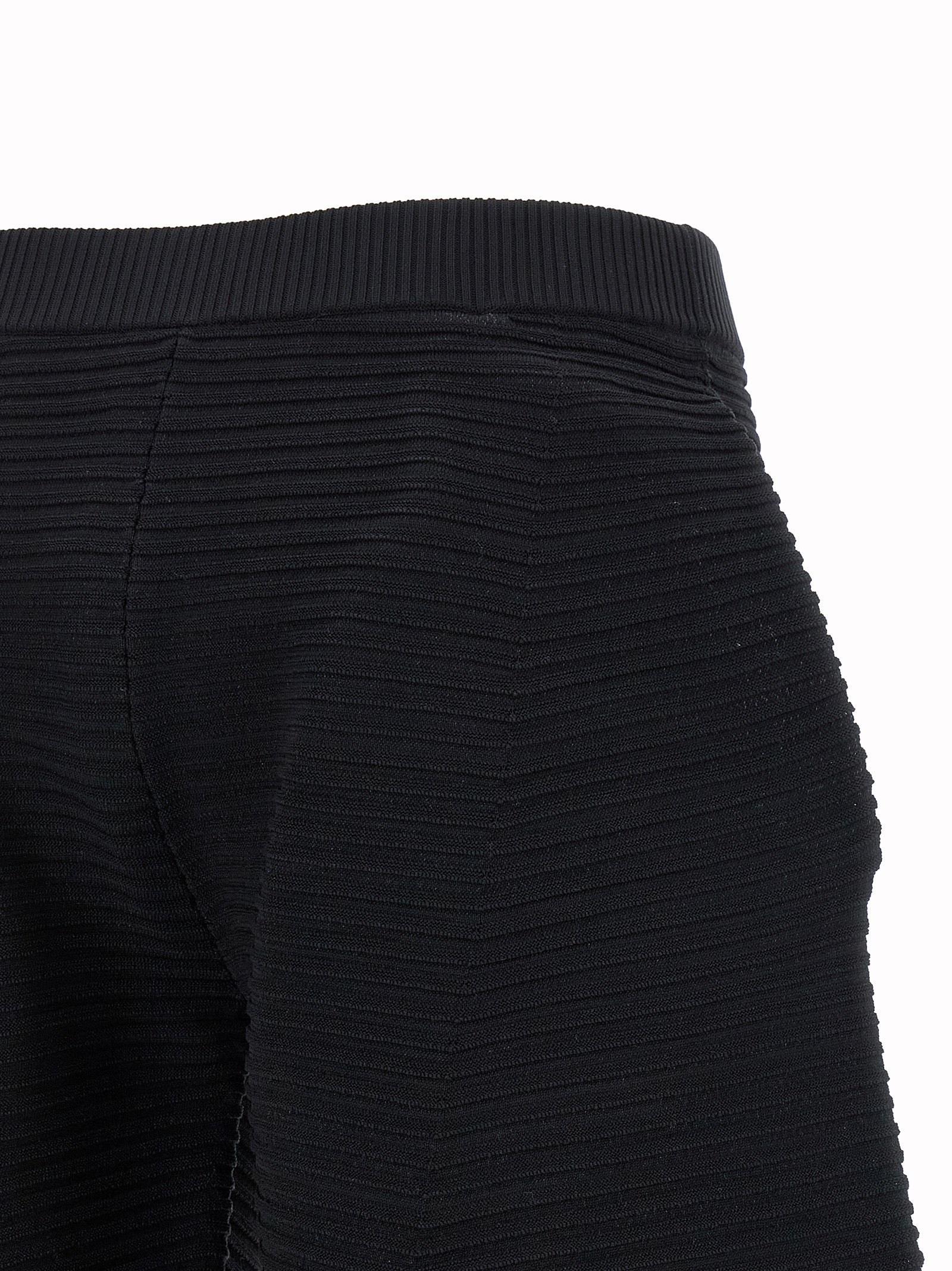 Issey Miyake Schwarze Cropped Hose aus Polyester
