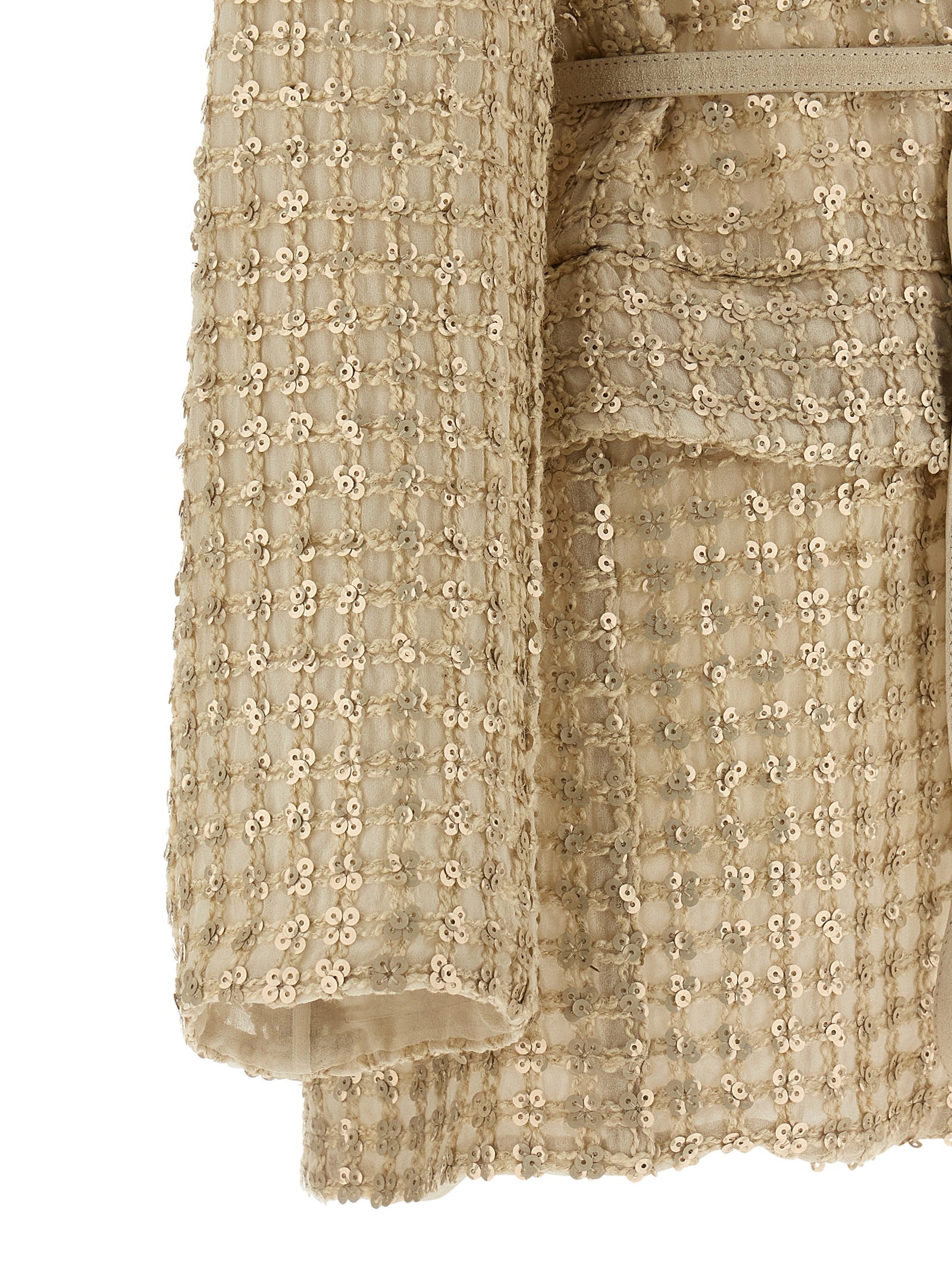 Brunello Cucinelli Beige Seidenblazer