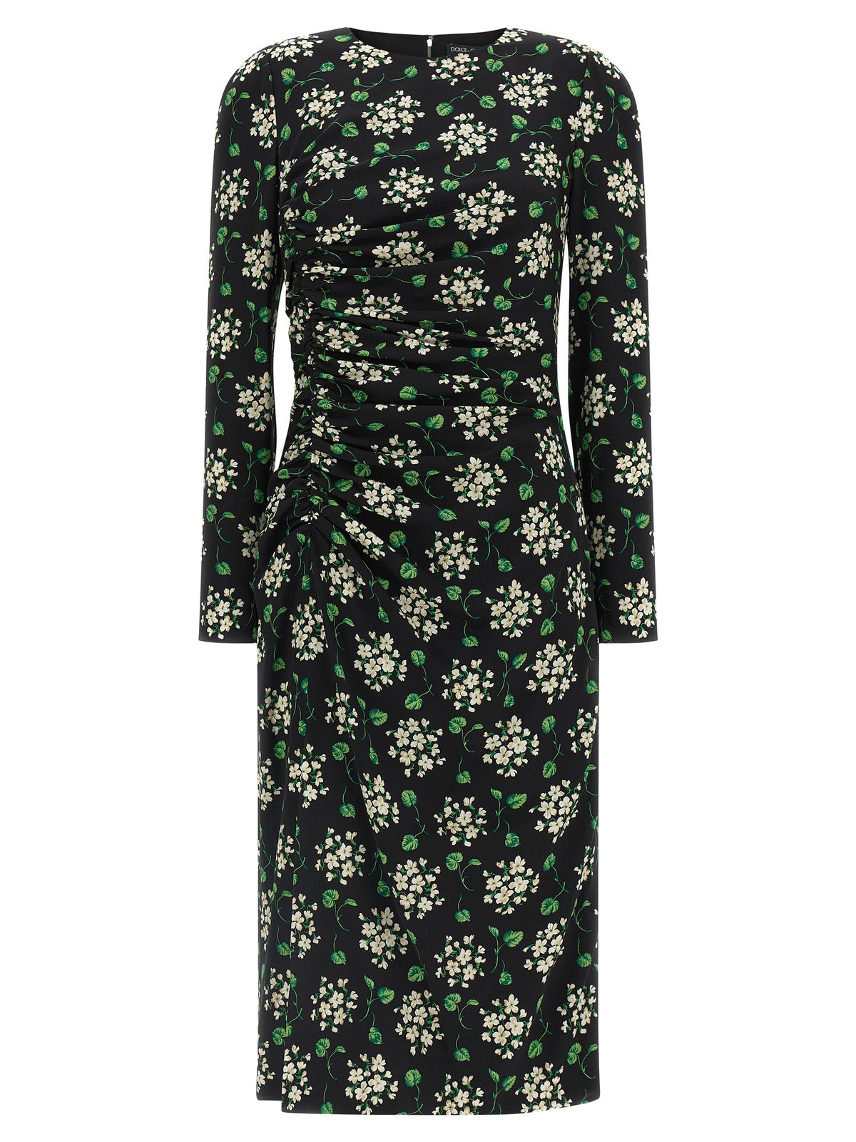 Dolce & Gabbana Schwarzes Midikleid aus Synthetik