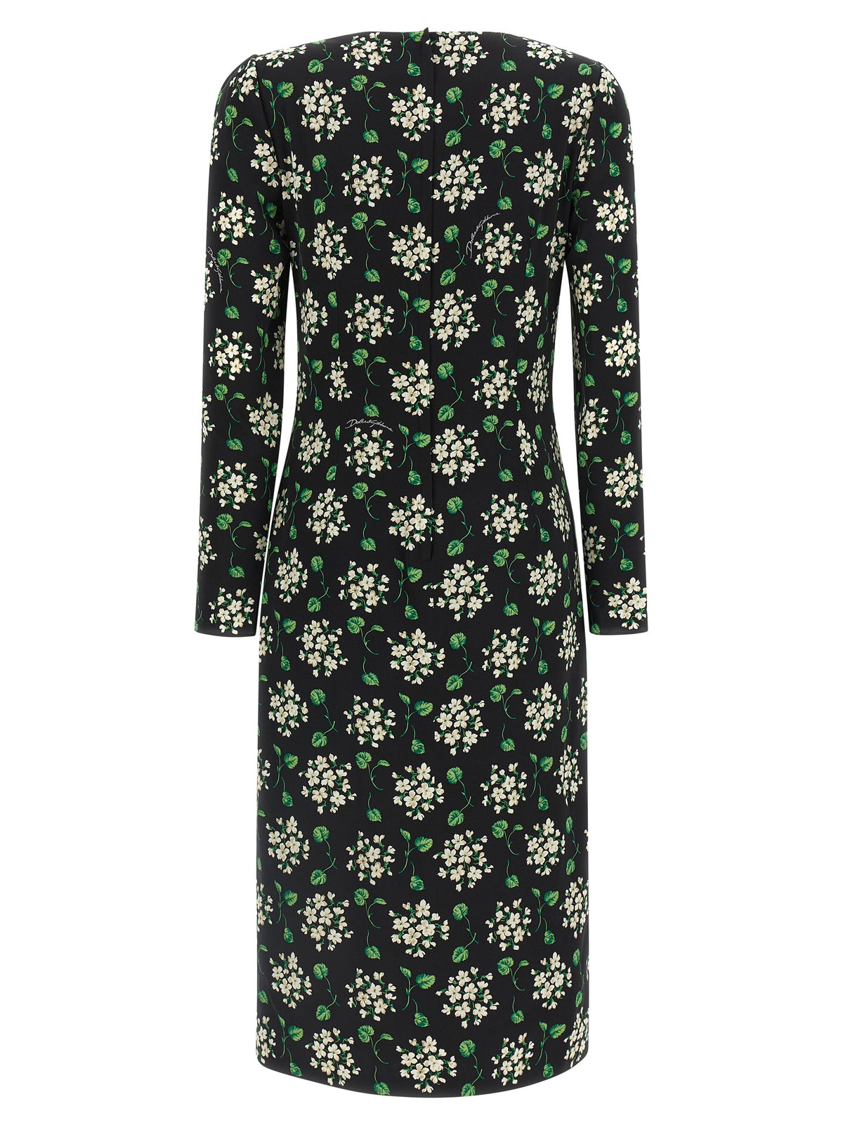 Dolce & Gabbana Schwarzes Midikleid aus Synthetik