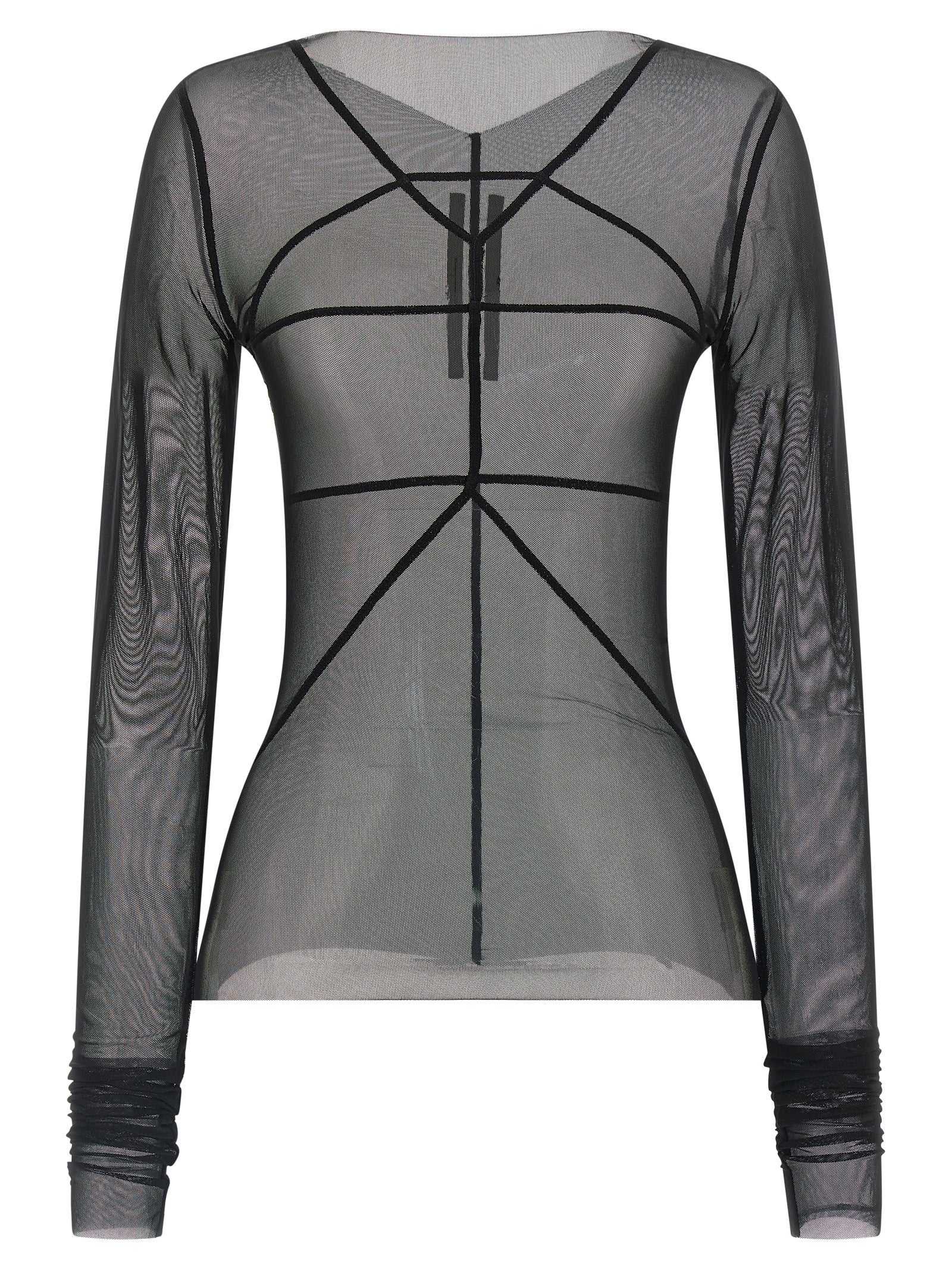 Rick Owens Schwarzer Nylon-Cardigan