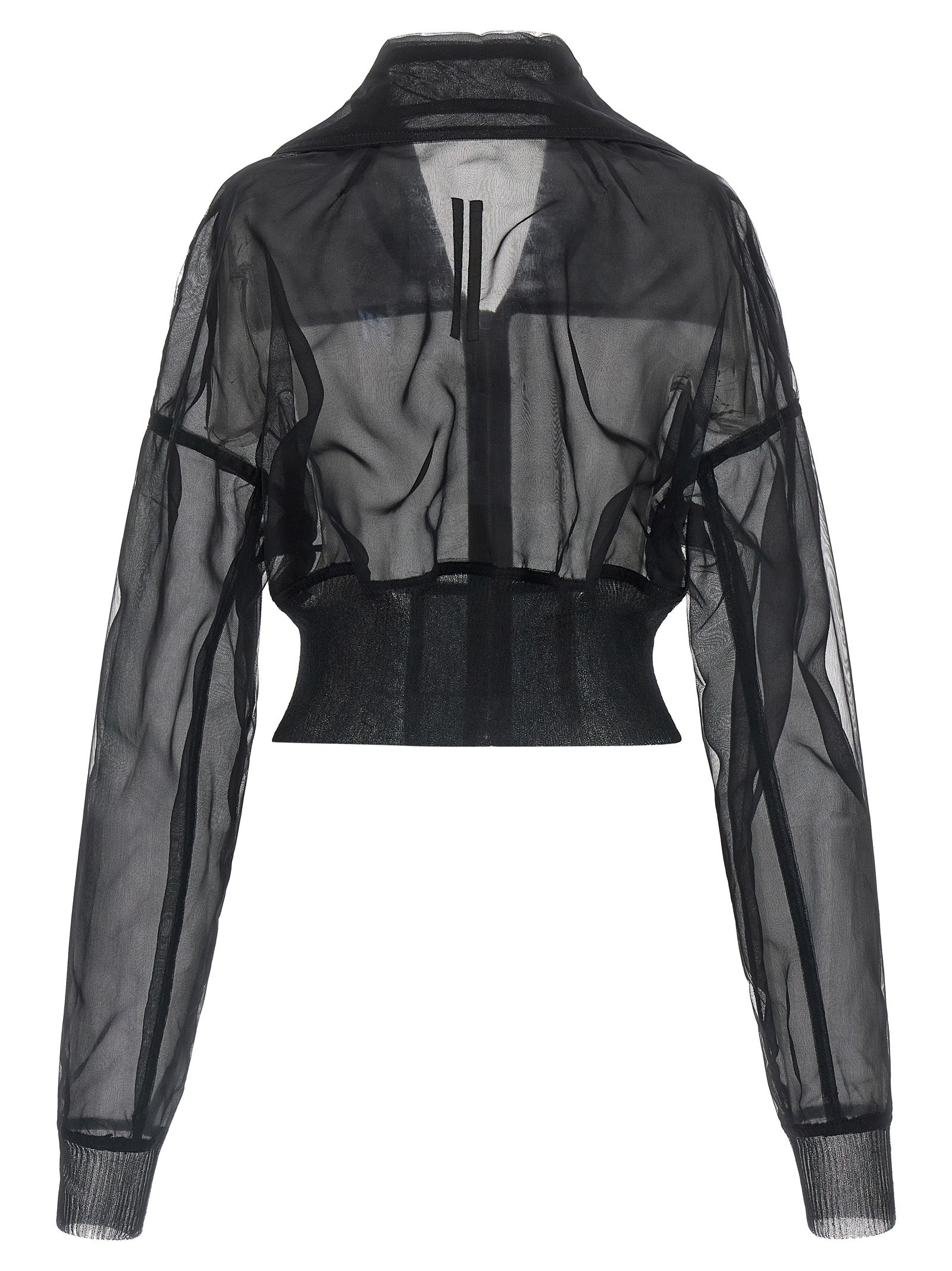 Rick Owens Schwarzer Nylon-Bomber