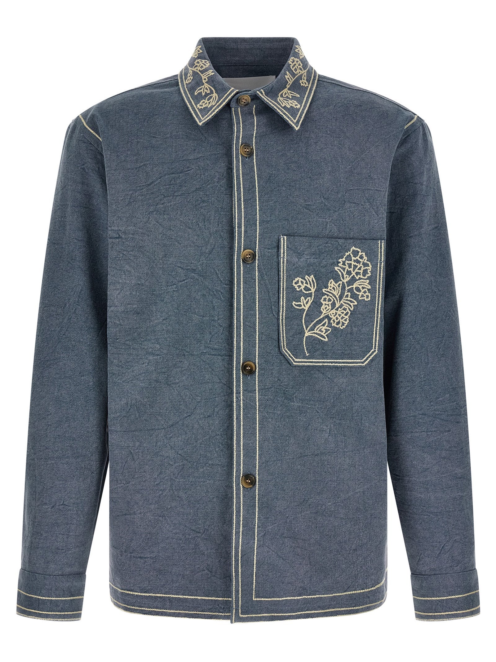 Isabel Marant Blaue Baumwollbluse