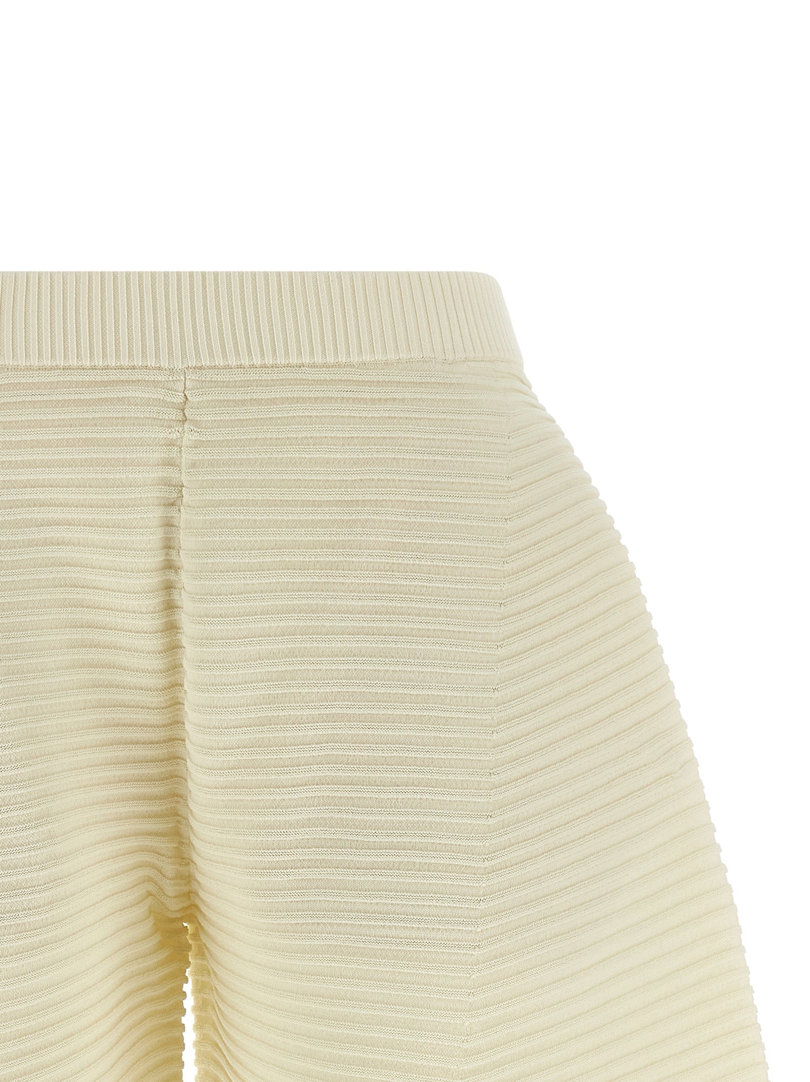 Issey Miyake Weiße Cropped Hose aus Polyester
