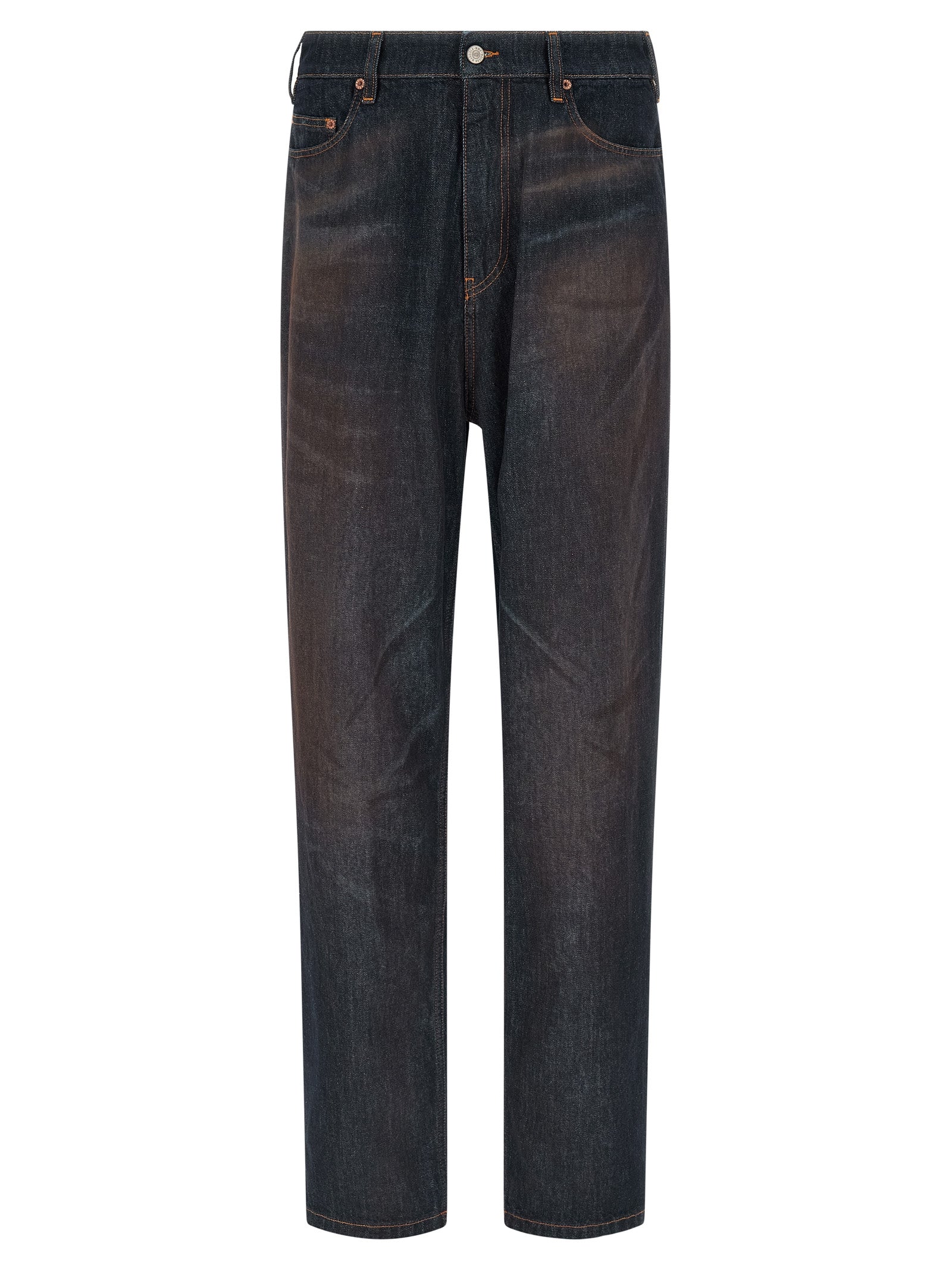 MM6 Maison Margiela Blaue Jeans aus Baumwolle im geraden Schnitt