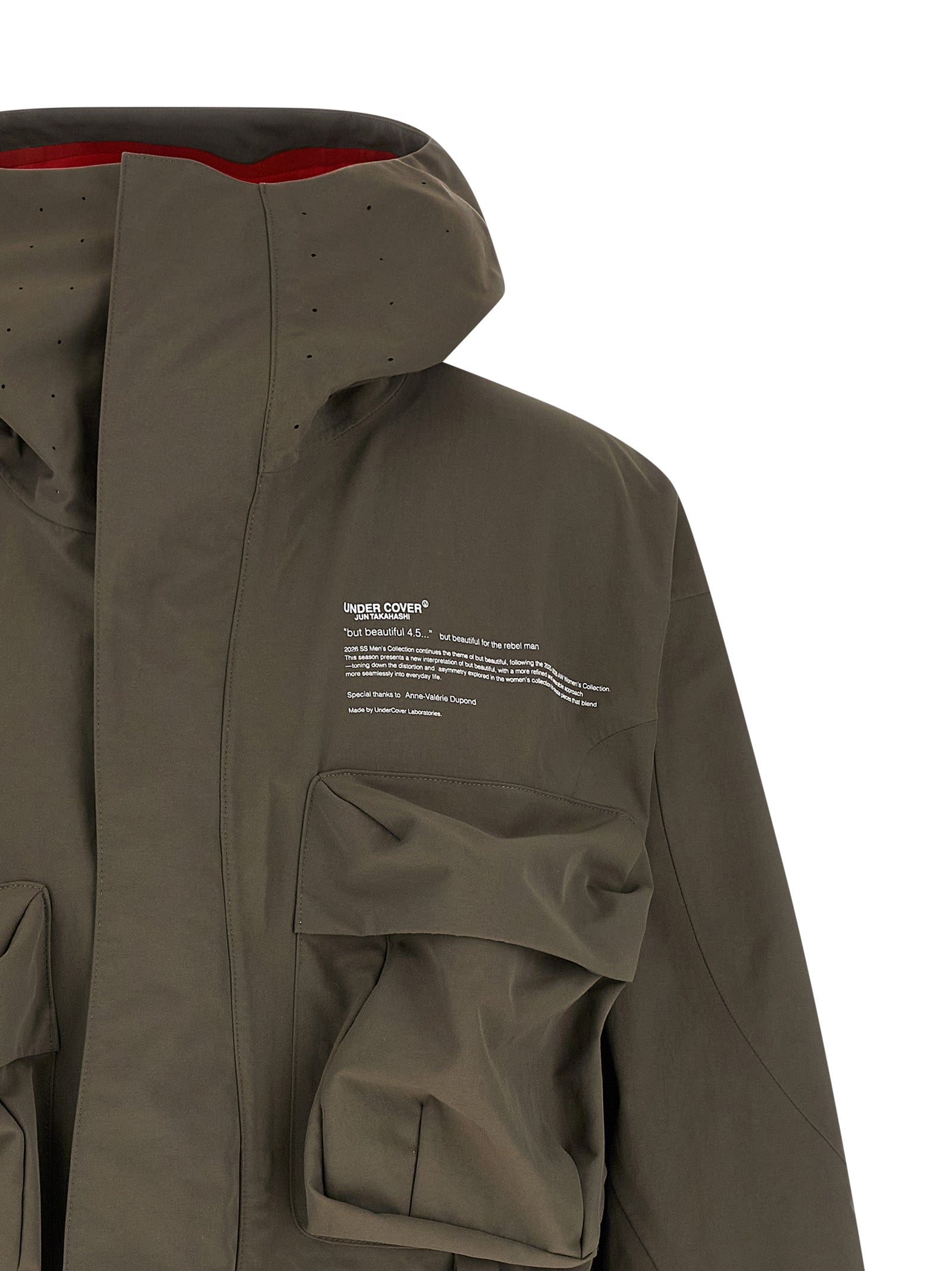 Undercover Grauer Nylon-Parka