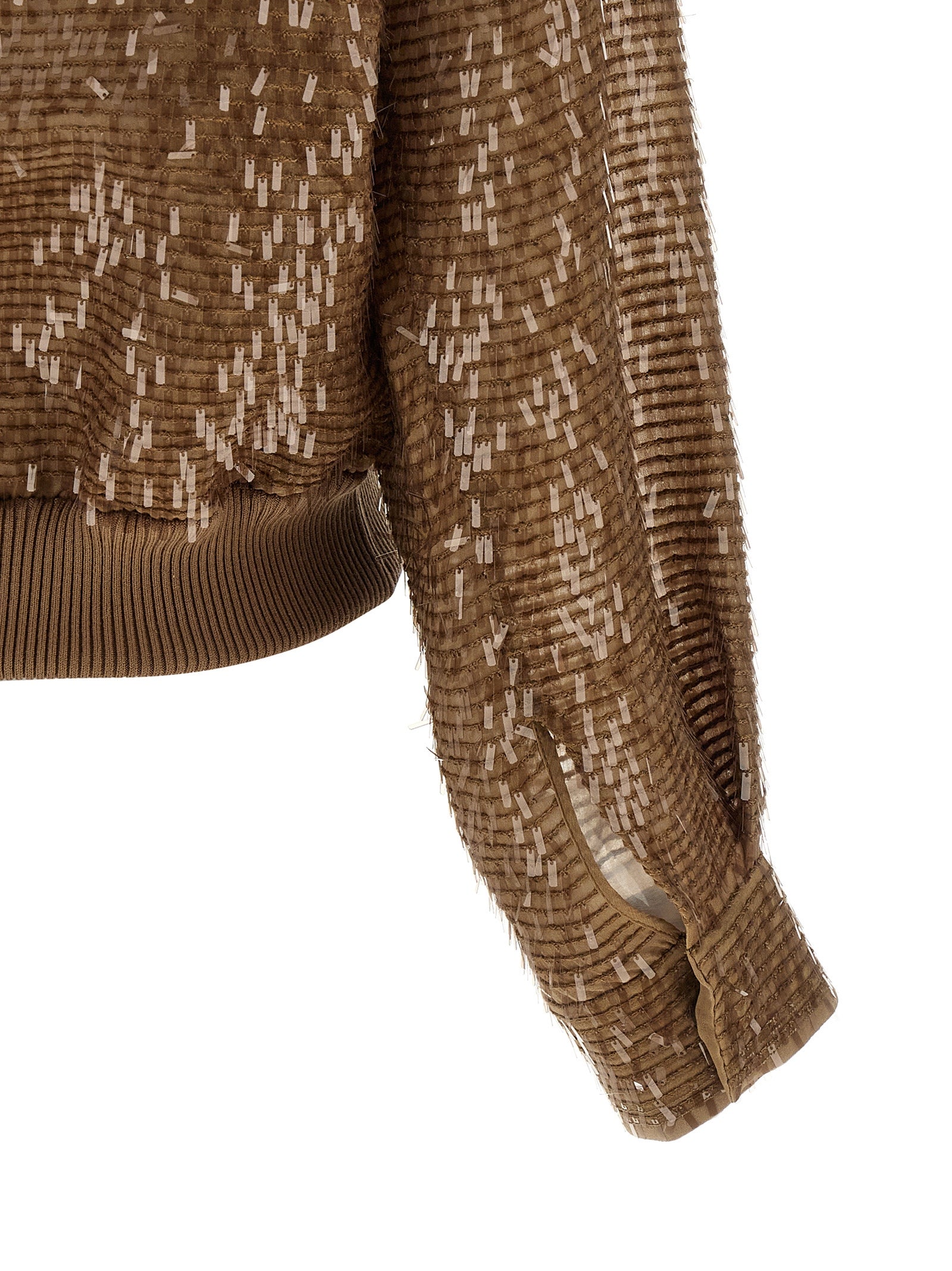 Brunello Cucinelli Brauner Seiden-Cardigan