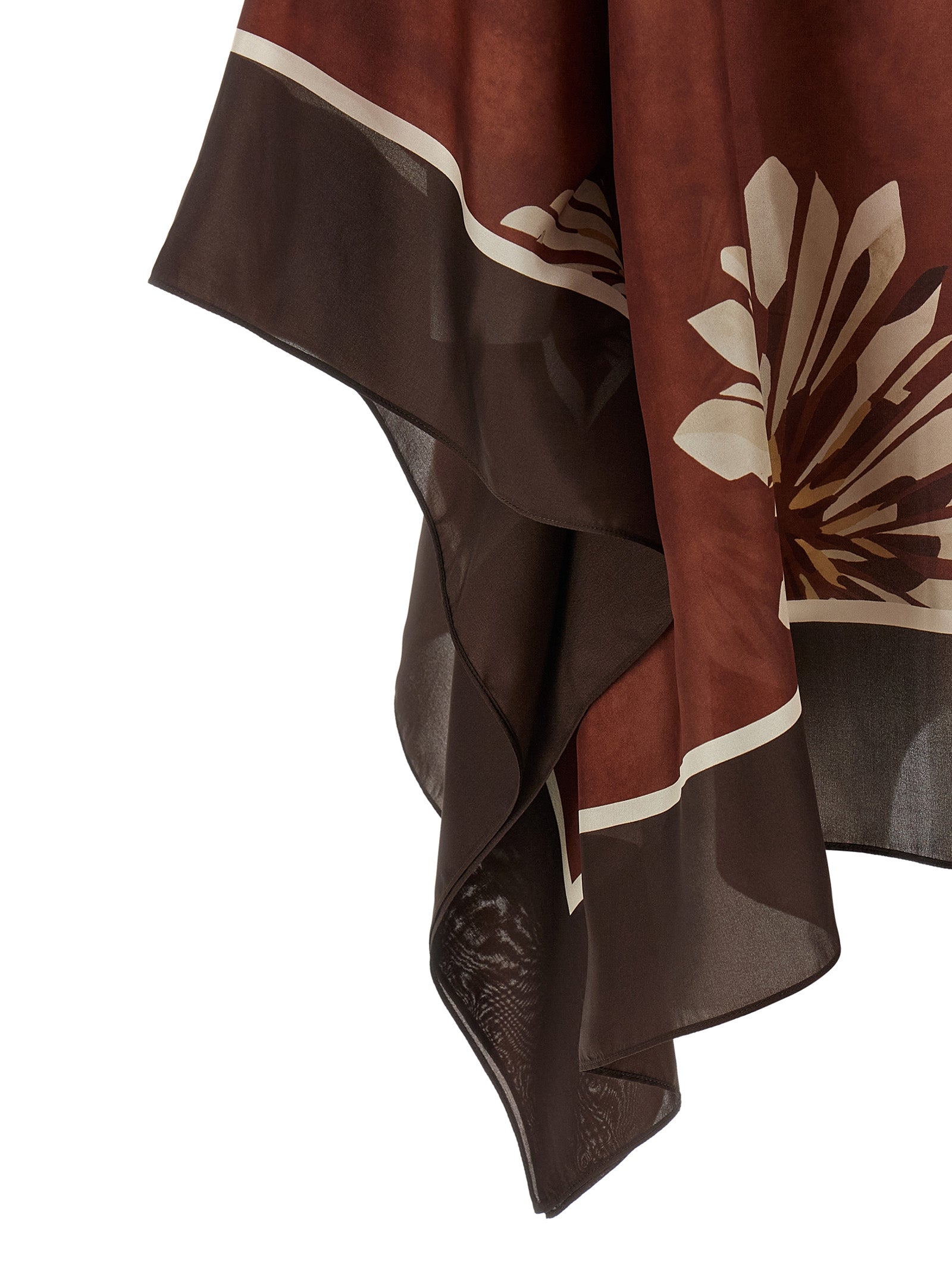 Brunello Cucinelli Seidenbluse in Bordeaux