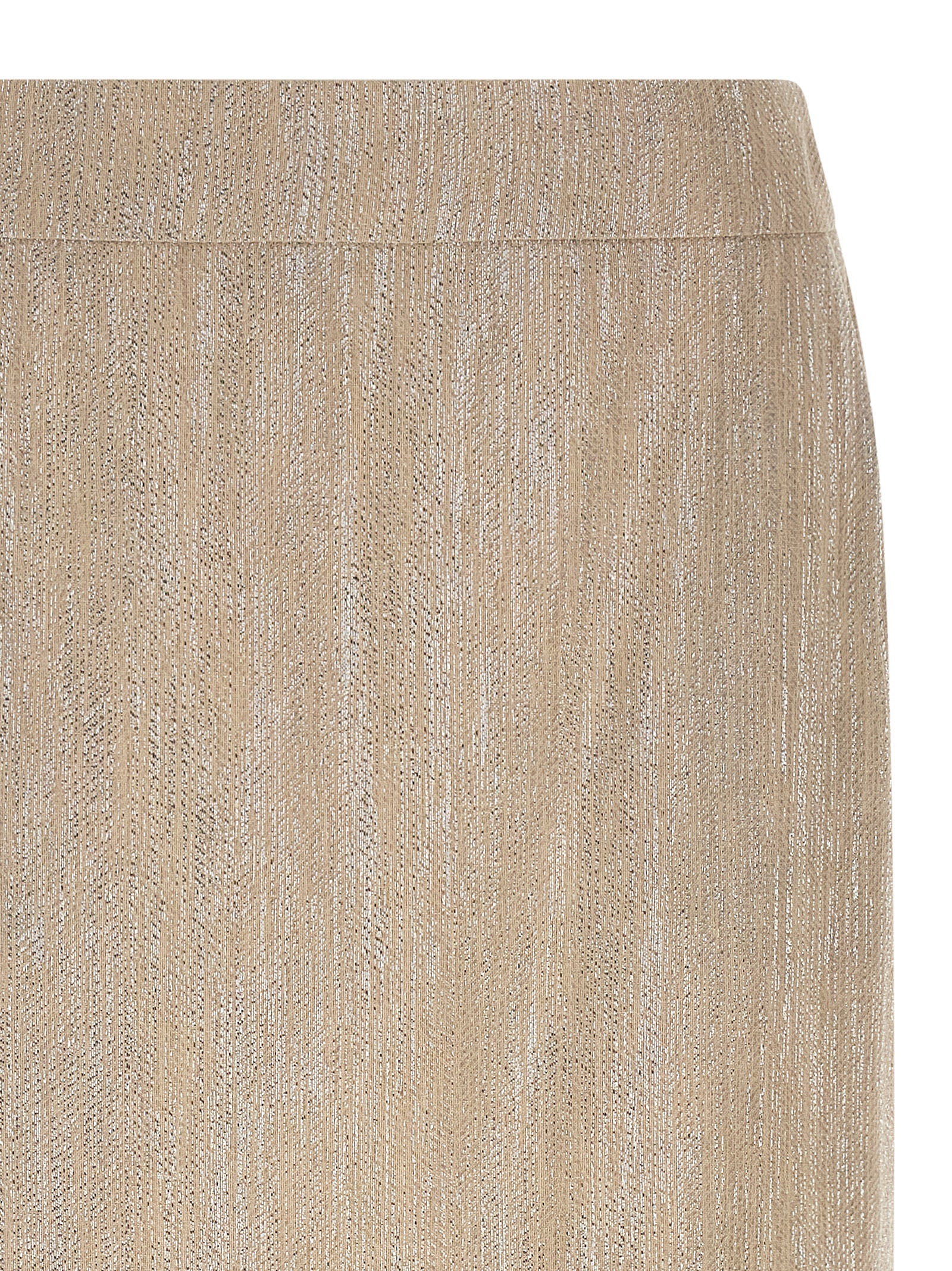 Peserico Beige Viskose Midirock