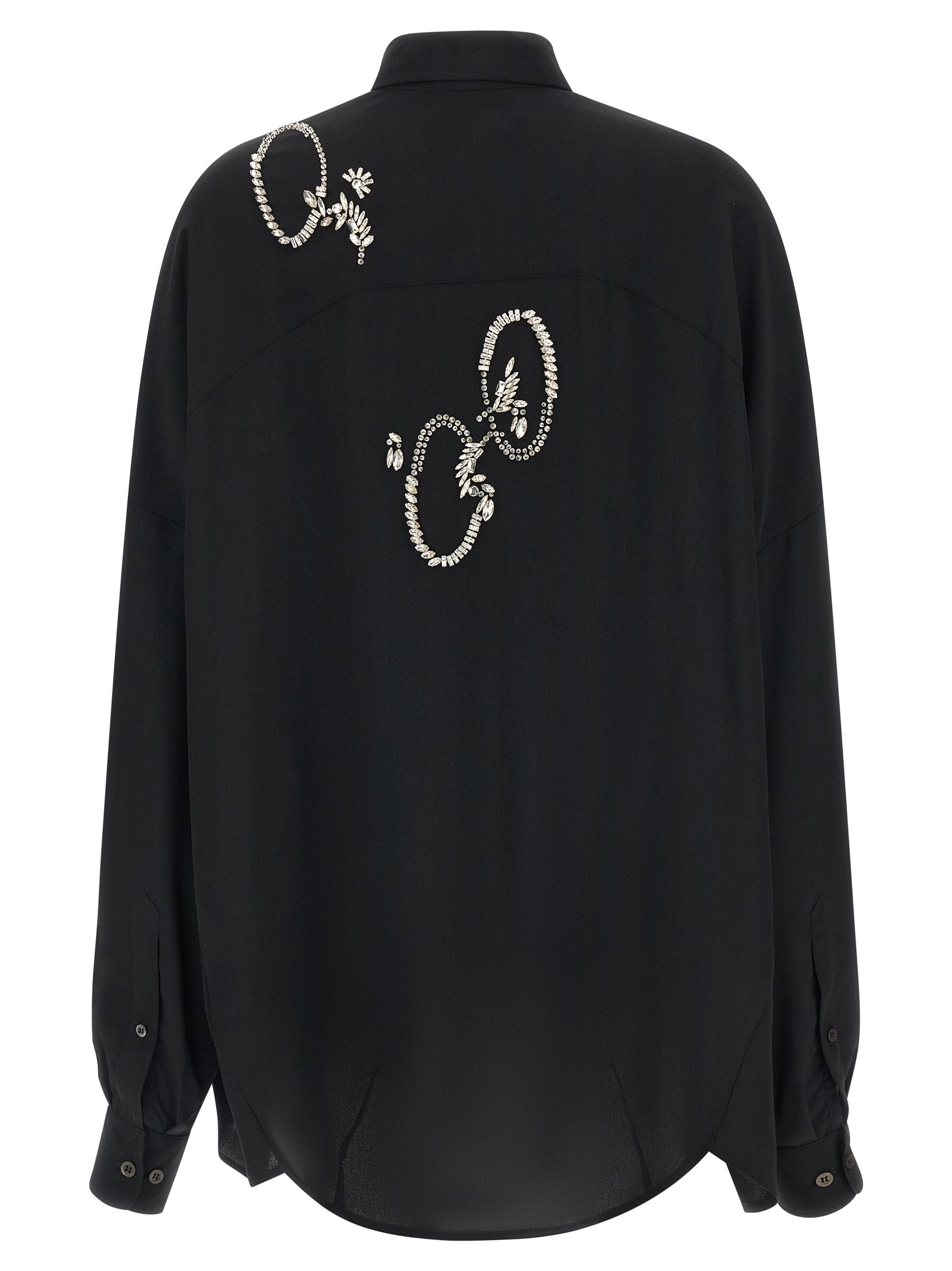 Dries Van Noten Schwarze Bluse aus Polyester