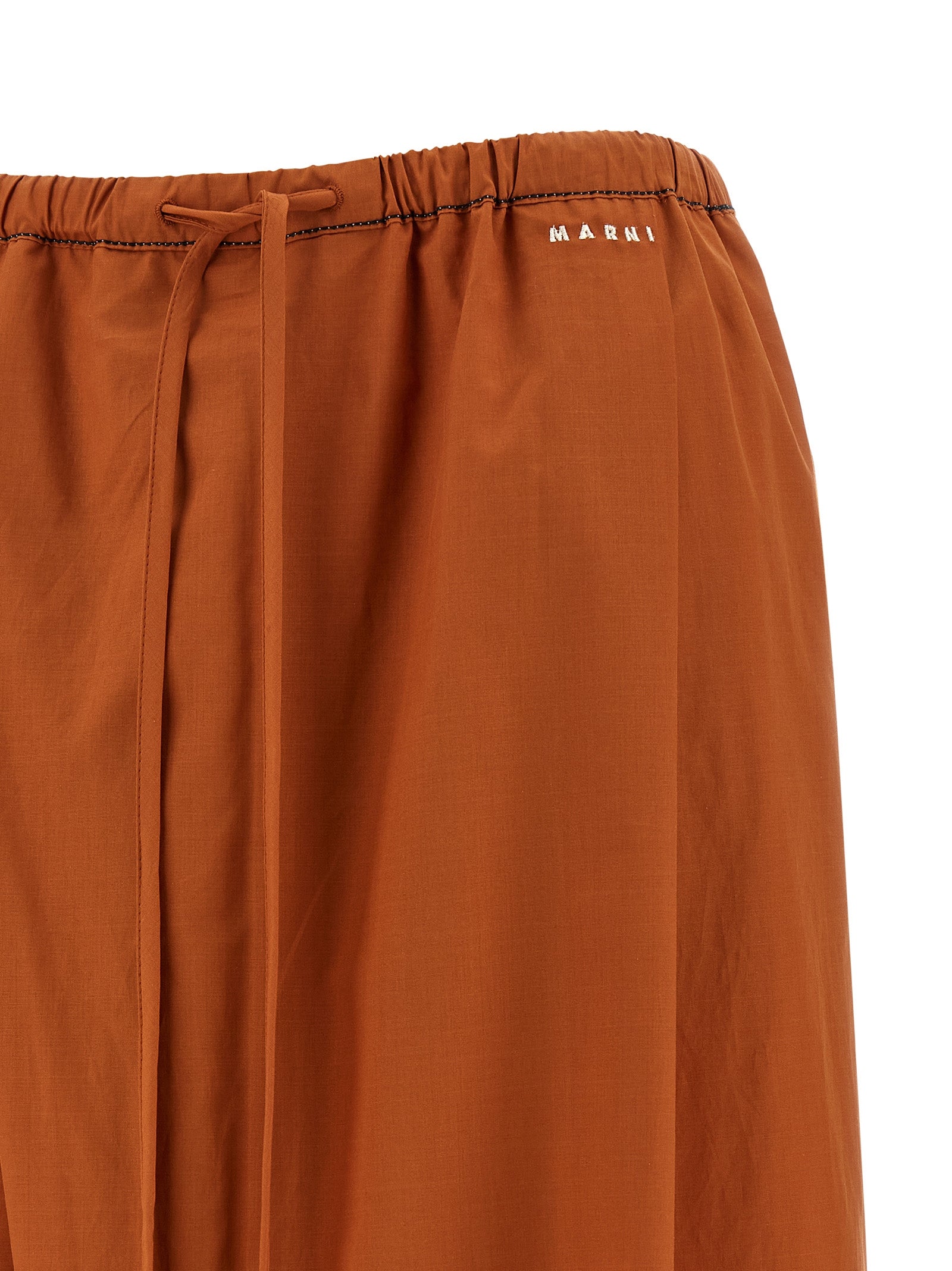 Marni Orange Baumwollhose für die Freizeit