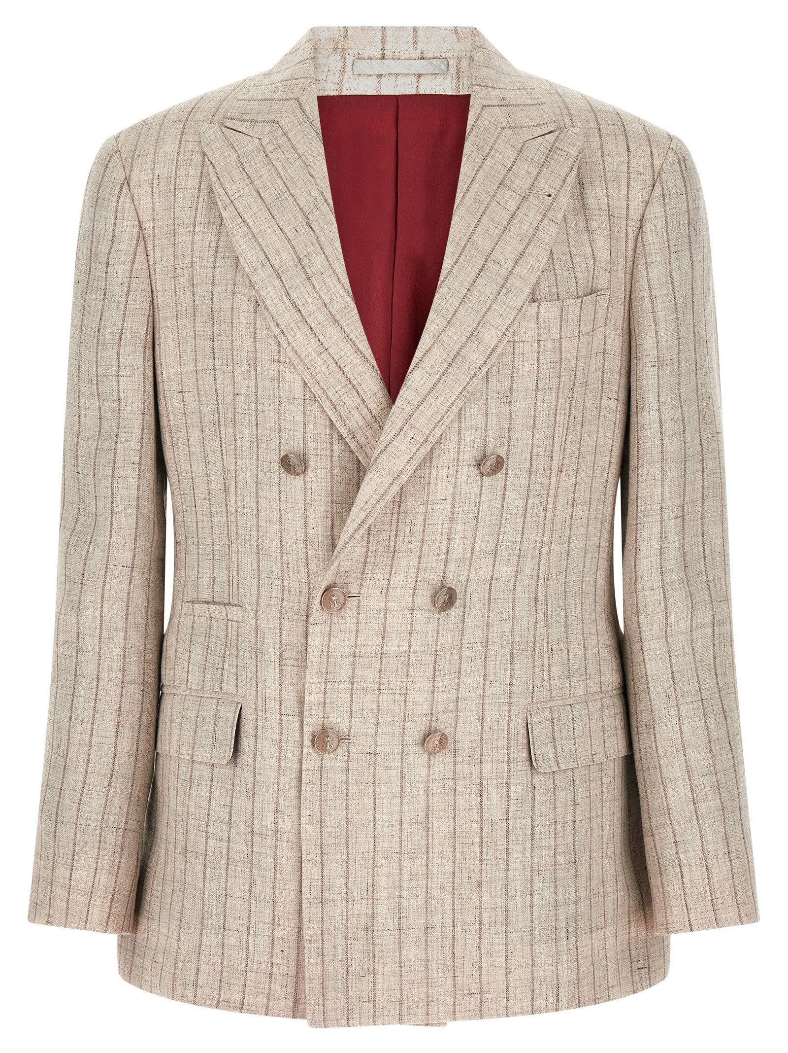 Brunello Cucinelli Grauer Leinenblazer