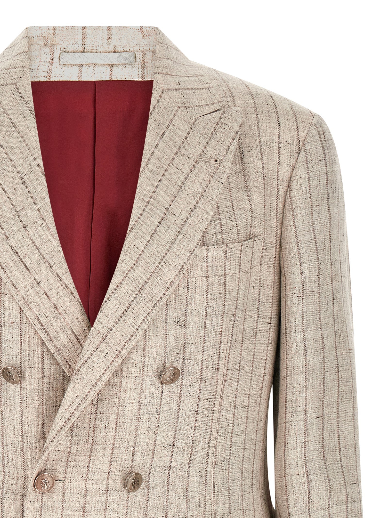 Brunello Cucinelli Grauer Leinenblazer