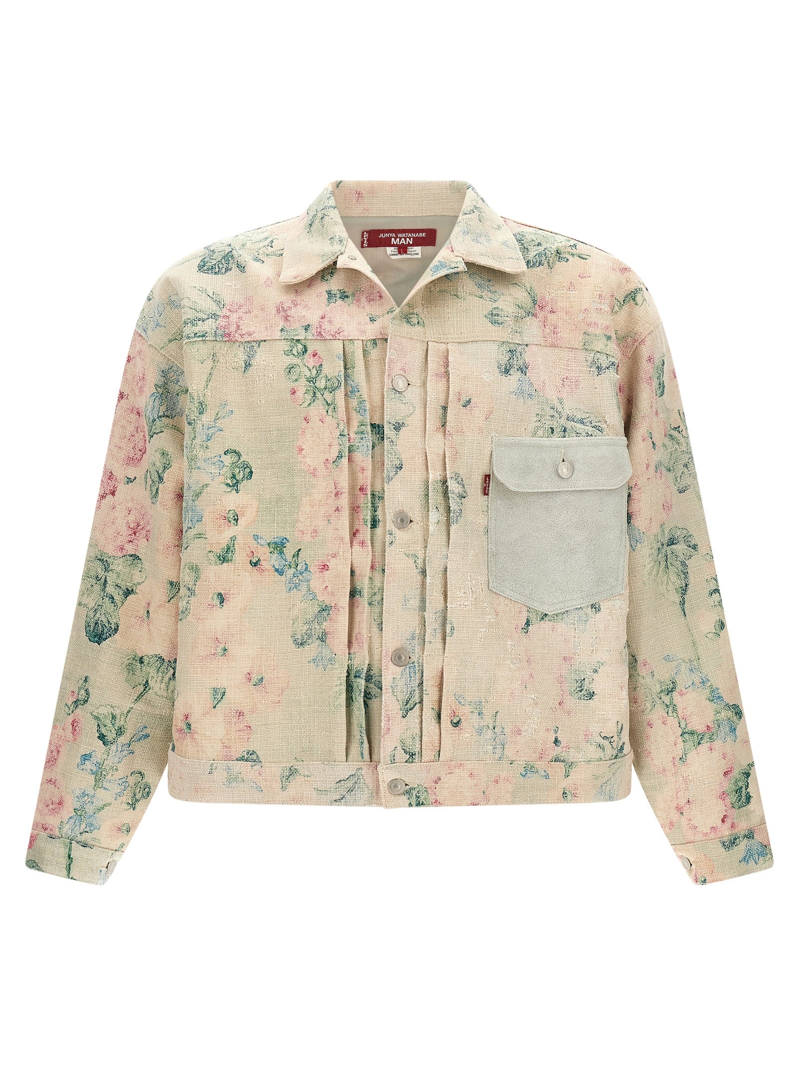 Junya Watanabe Mehrfarbige Jeansjacke aus Rayon