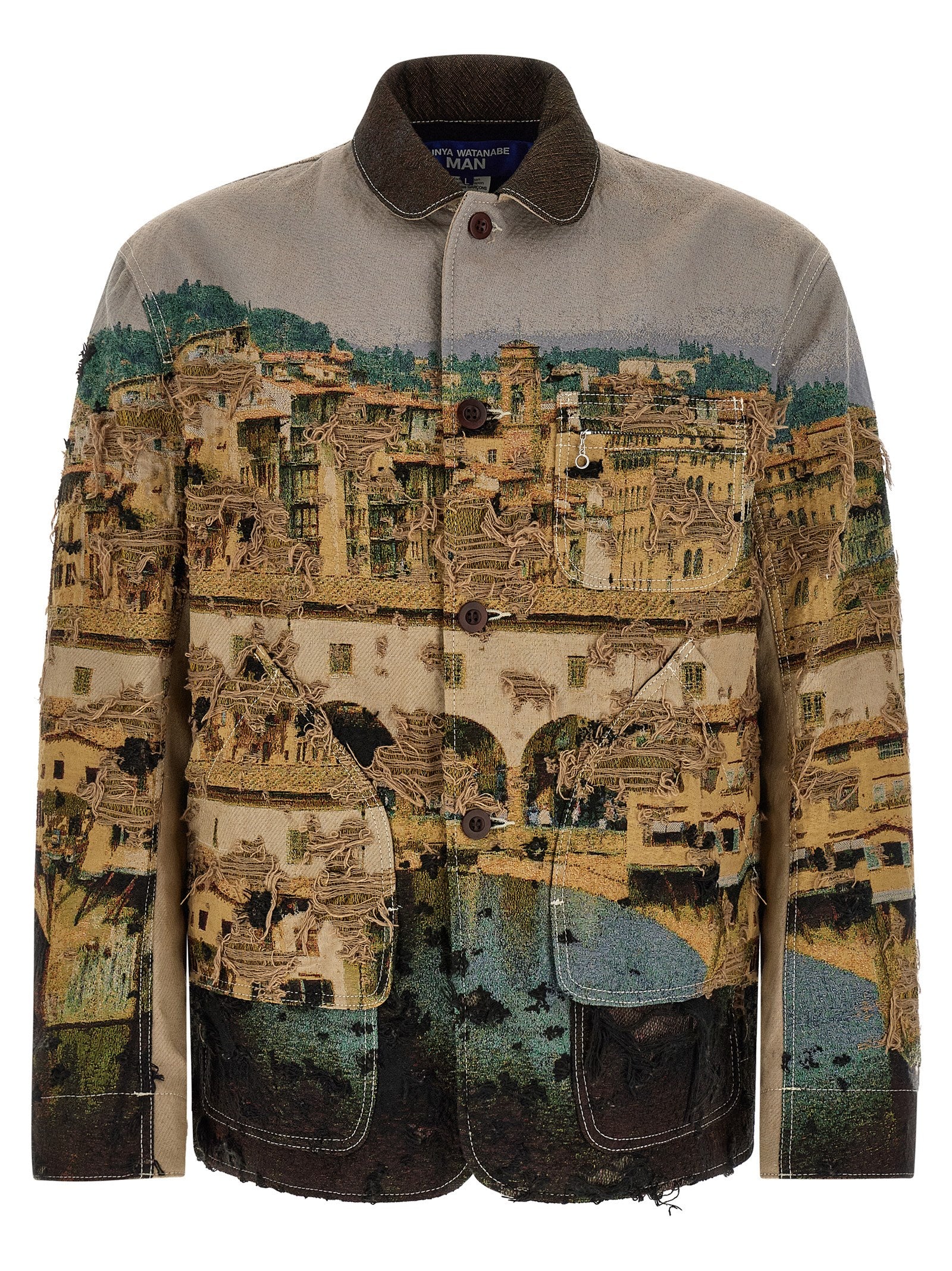 Junya Watanabe Mehrfarbige Polyesterjacke