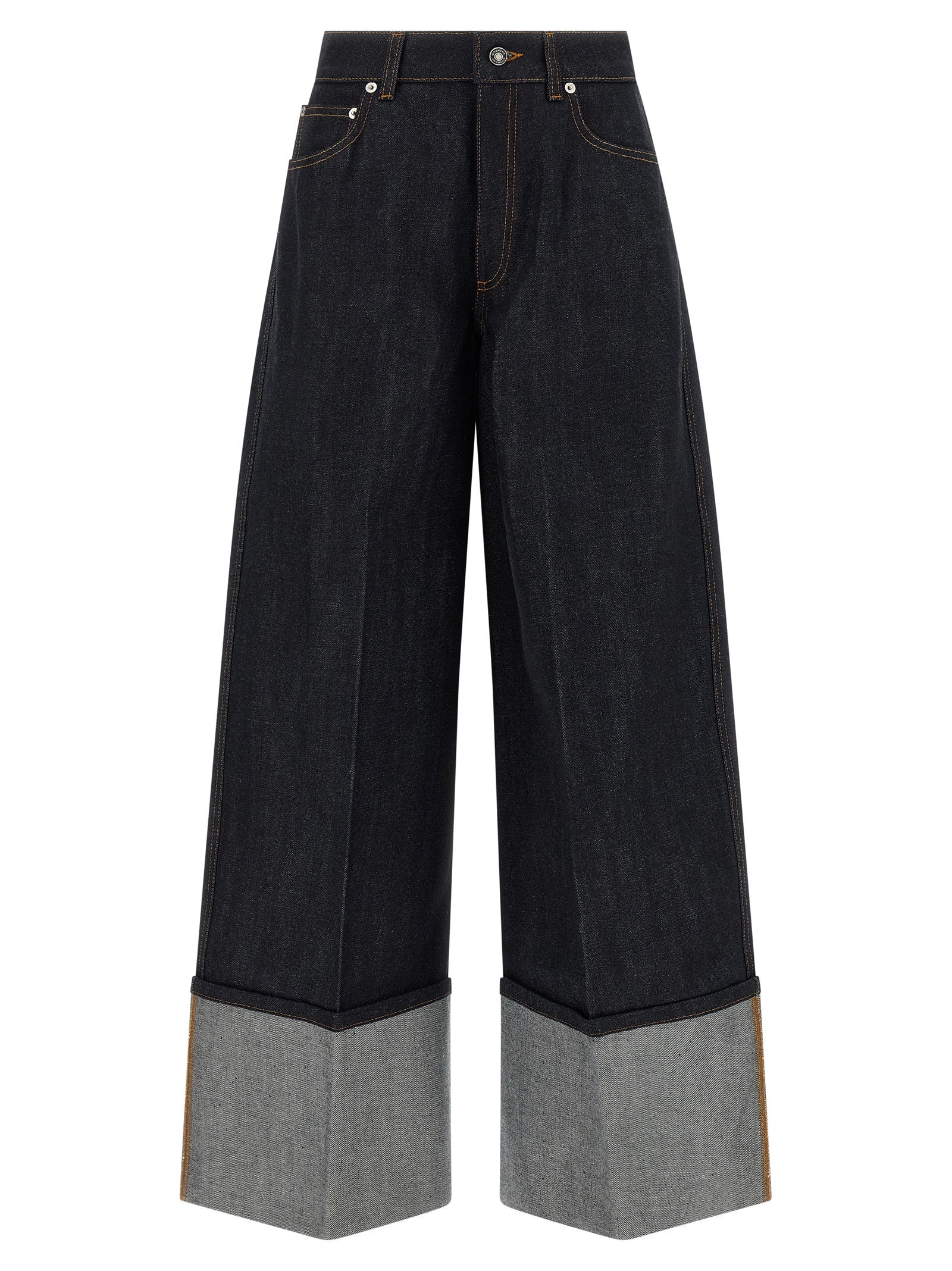 Givenchy Blaue Baumwoll-Jeans mit ausgestelltem Bein