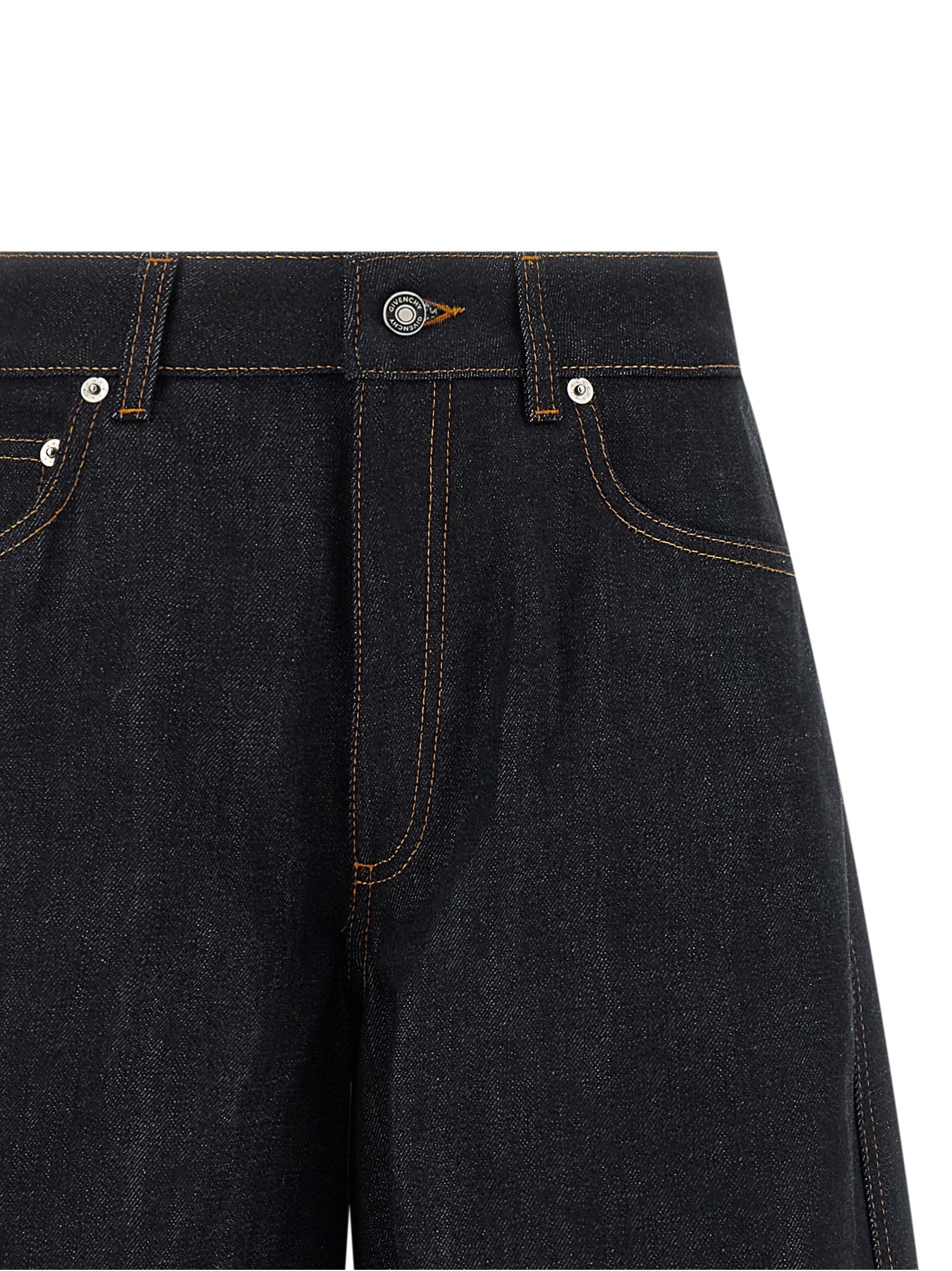 Givenchy Blaue Baumwoll-Jeans mit ausgestelltem Bein