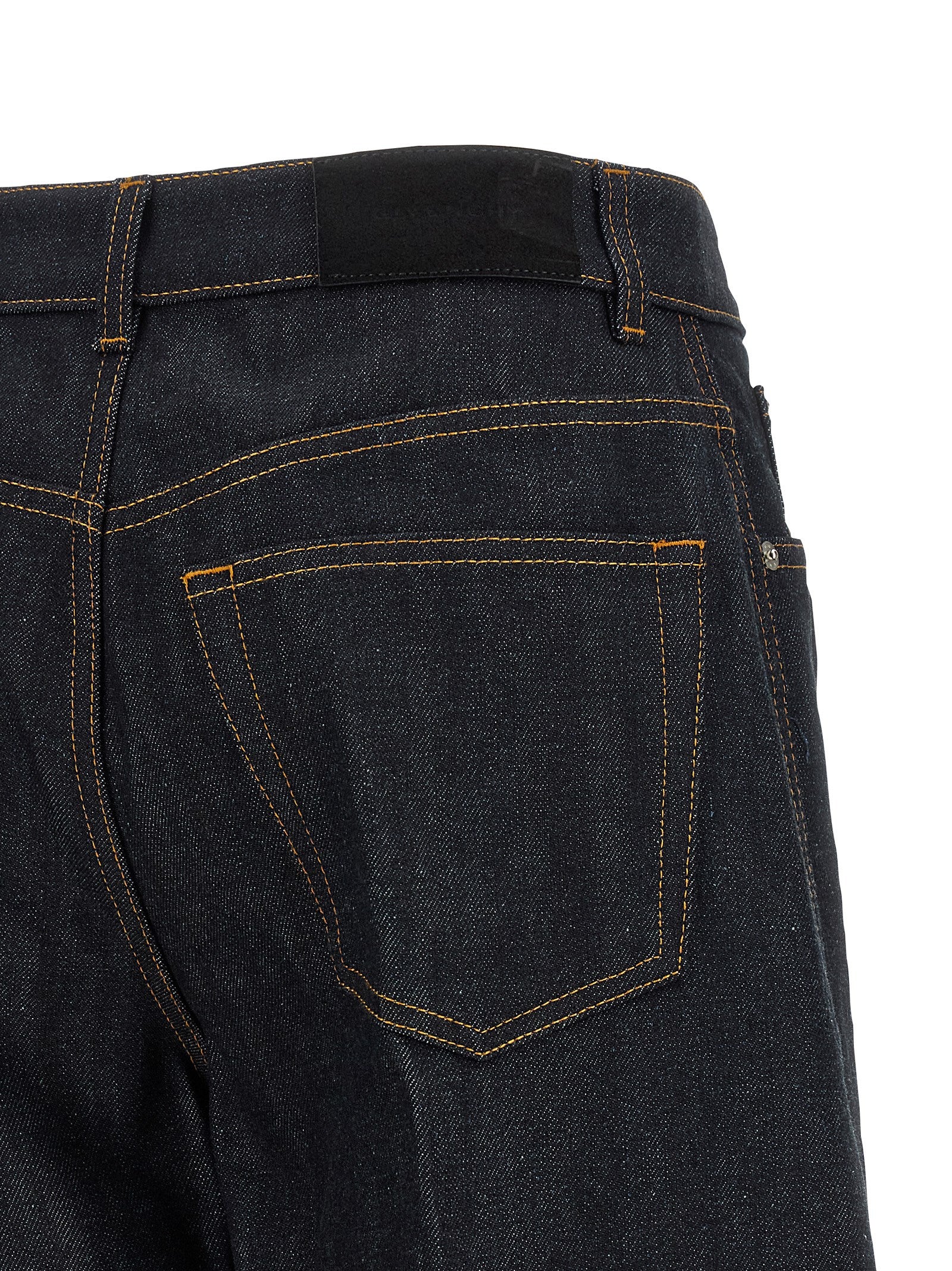 Givenchy Blaue Baumwoll-Jeans mit ausgestelltem Bein