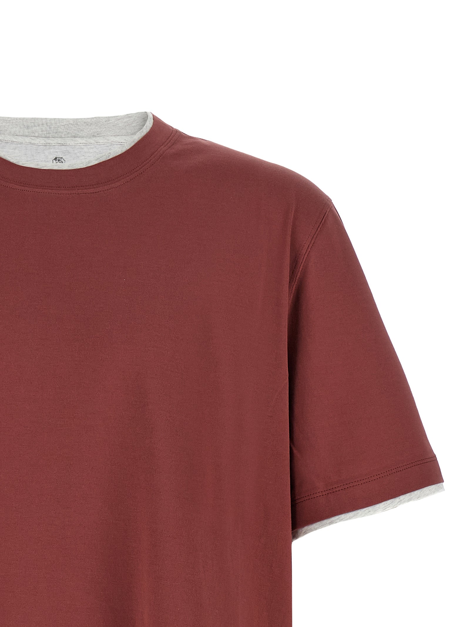 Brunello Cucinelli Mehrfarbiges Baumwoll-T-Shirt