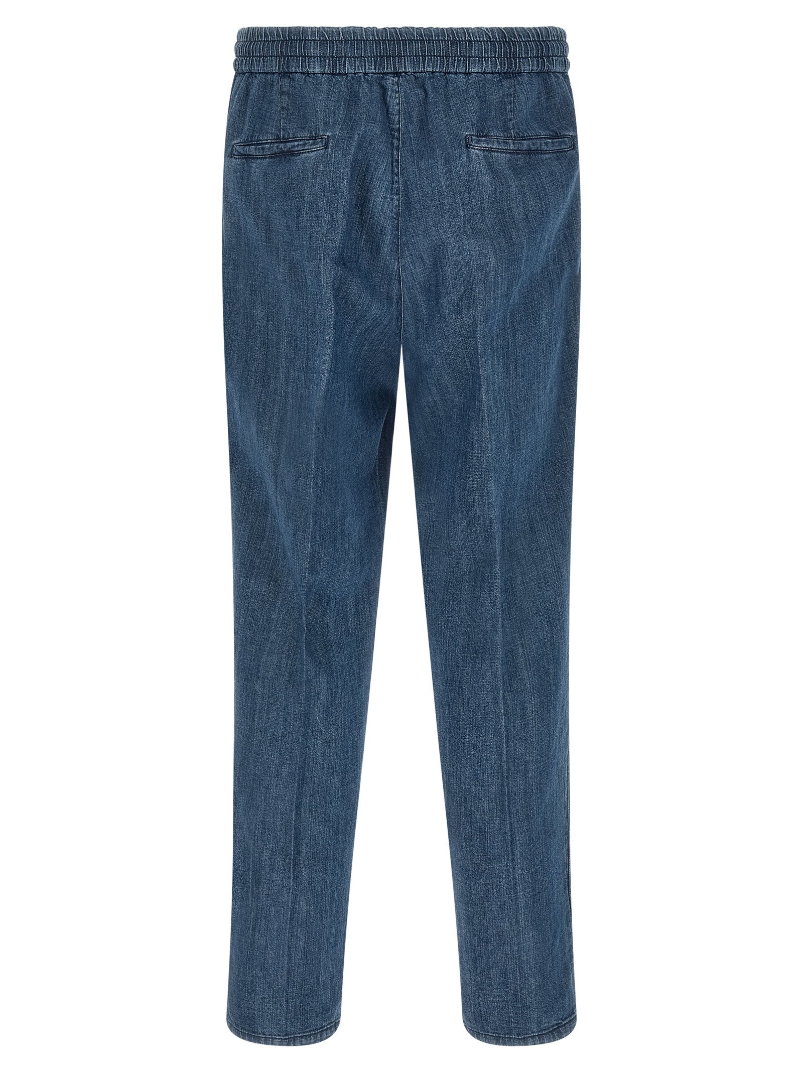 Brunello Cucinelli Blaue Baumwolljeans im Relaxed Fit