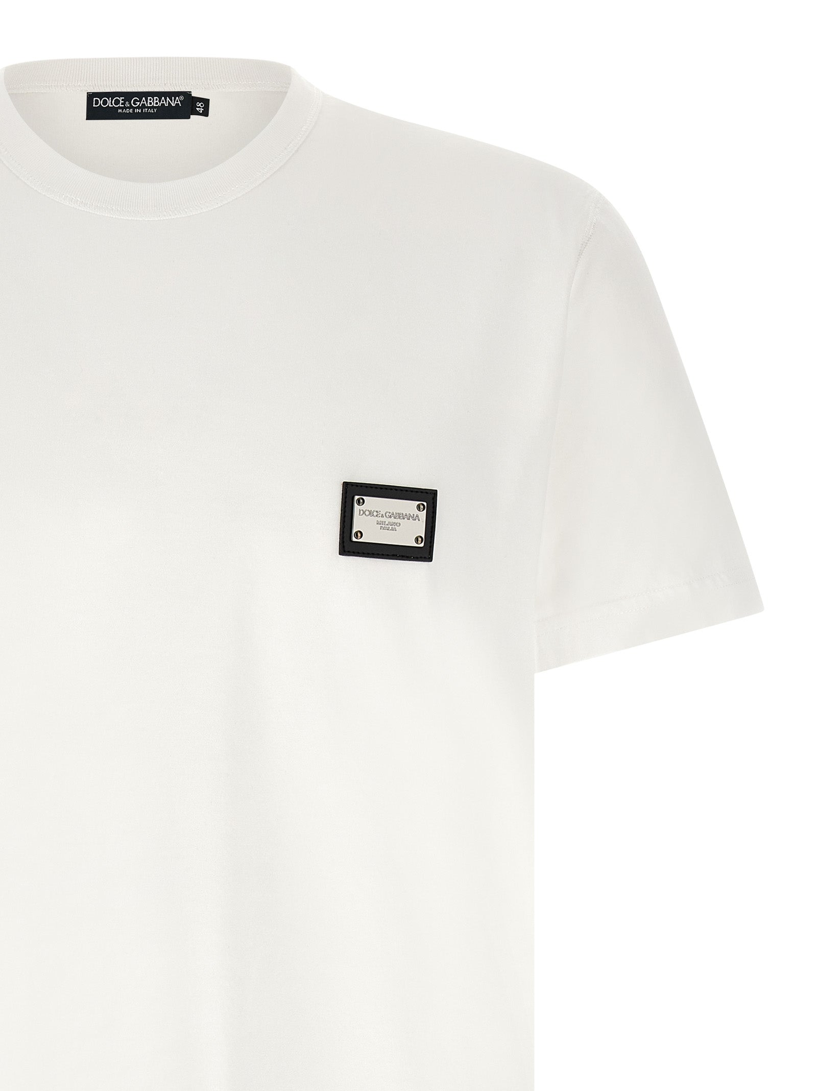 Dolce & Gabbana Weißes Baumwoll-T-Shirt