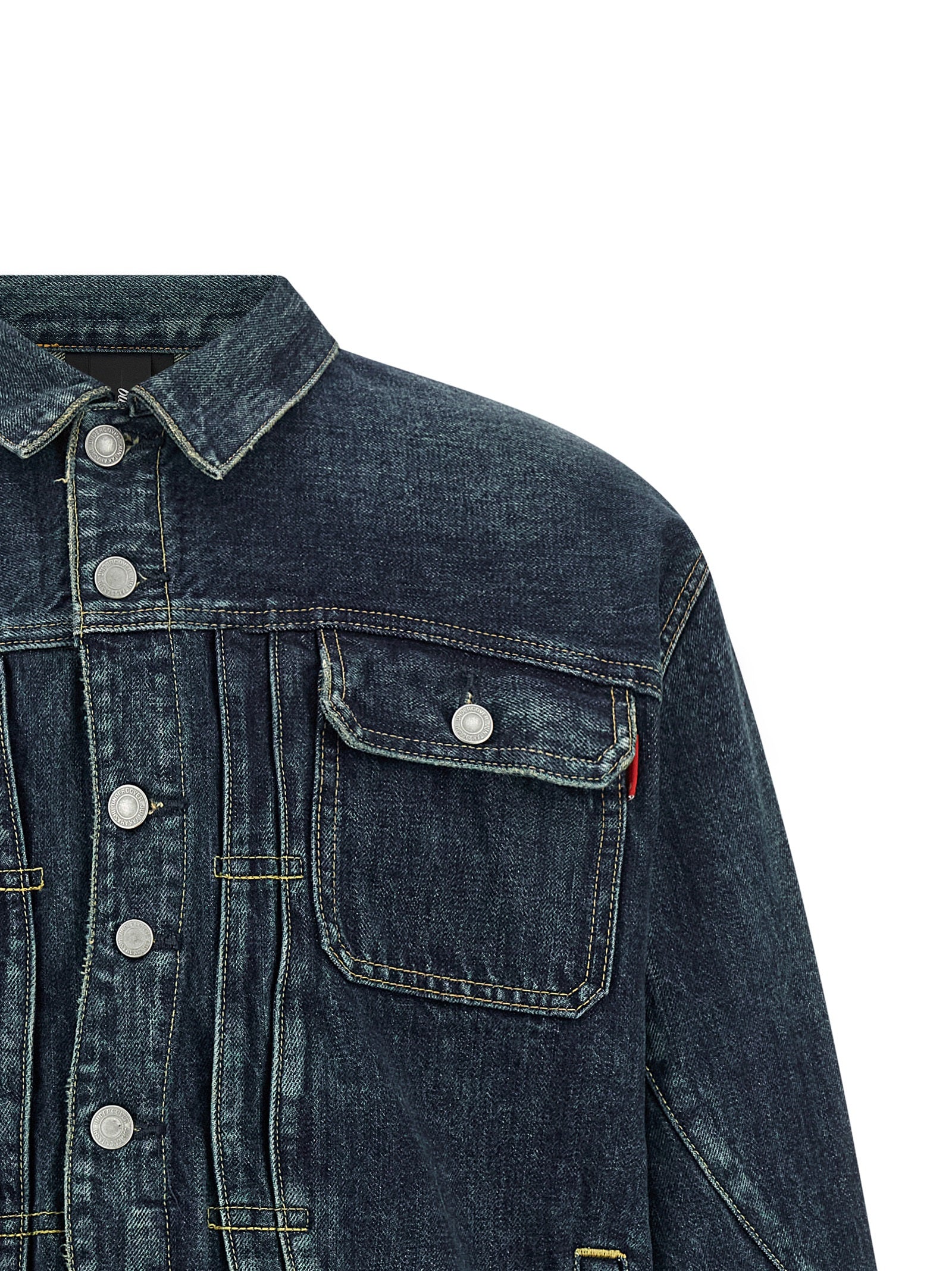 Undercover Blaue Jeansjacke aus Baumwolle