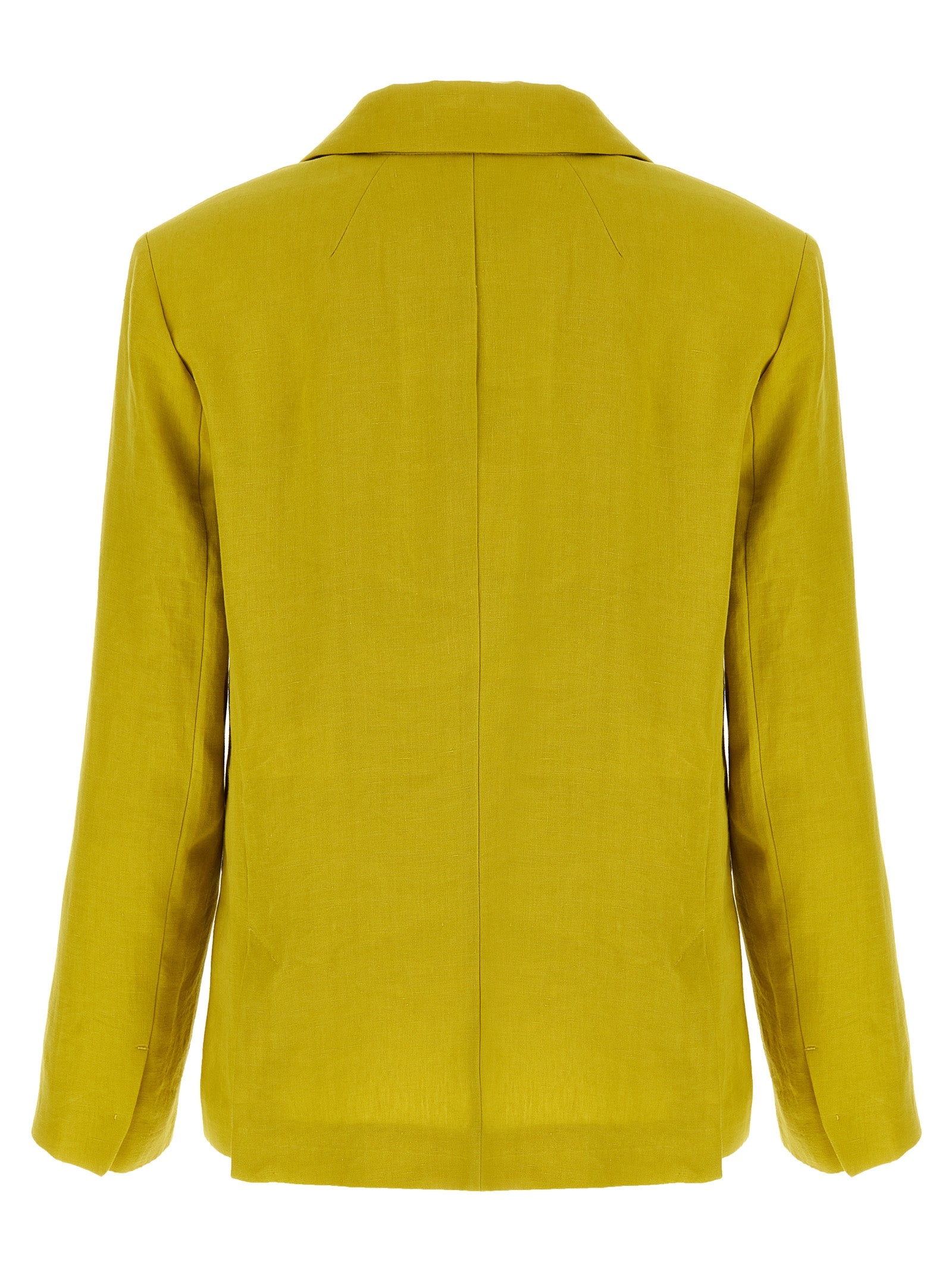'S Max Mara Zweifarbiger Leinenblazer