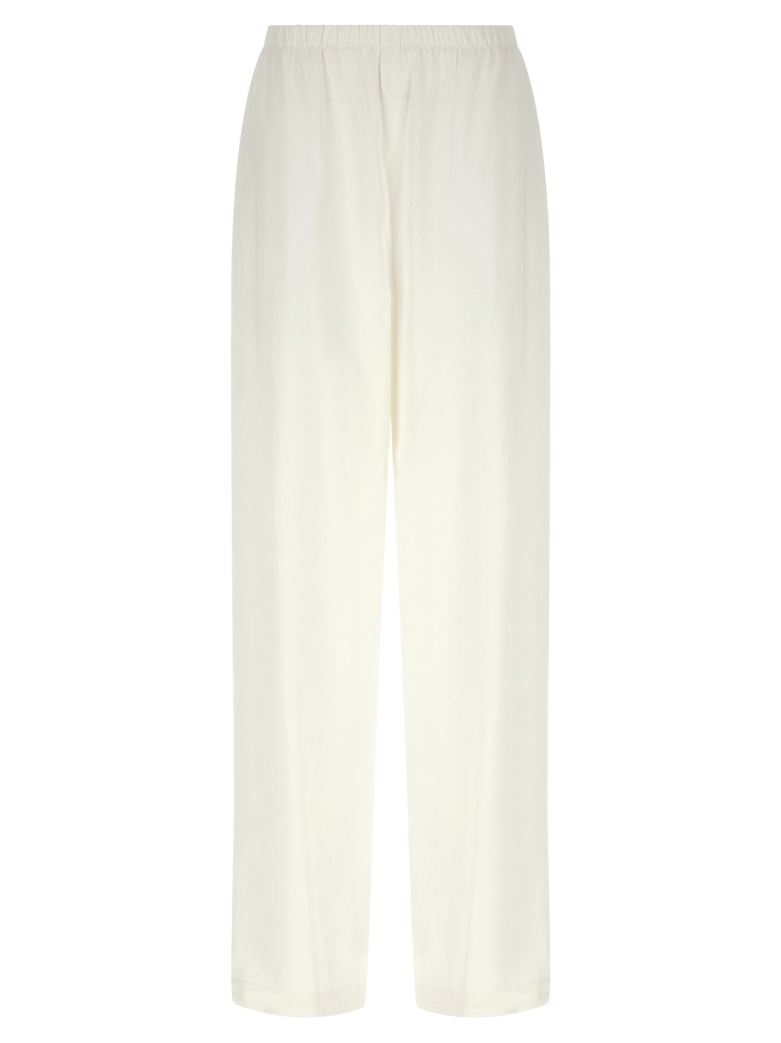 Max Mara Weiße Leinen-Freizeithose