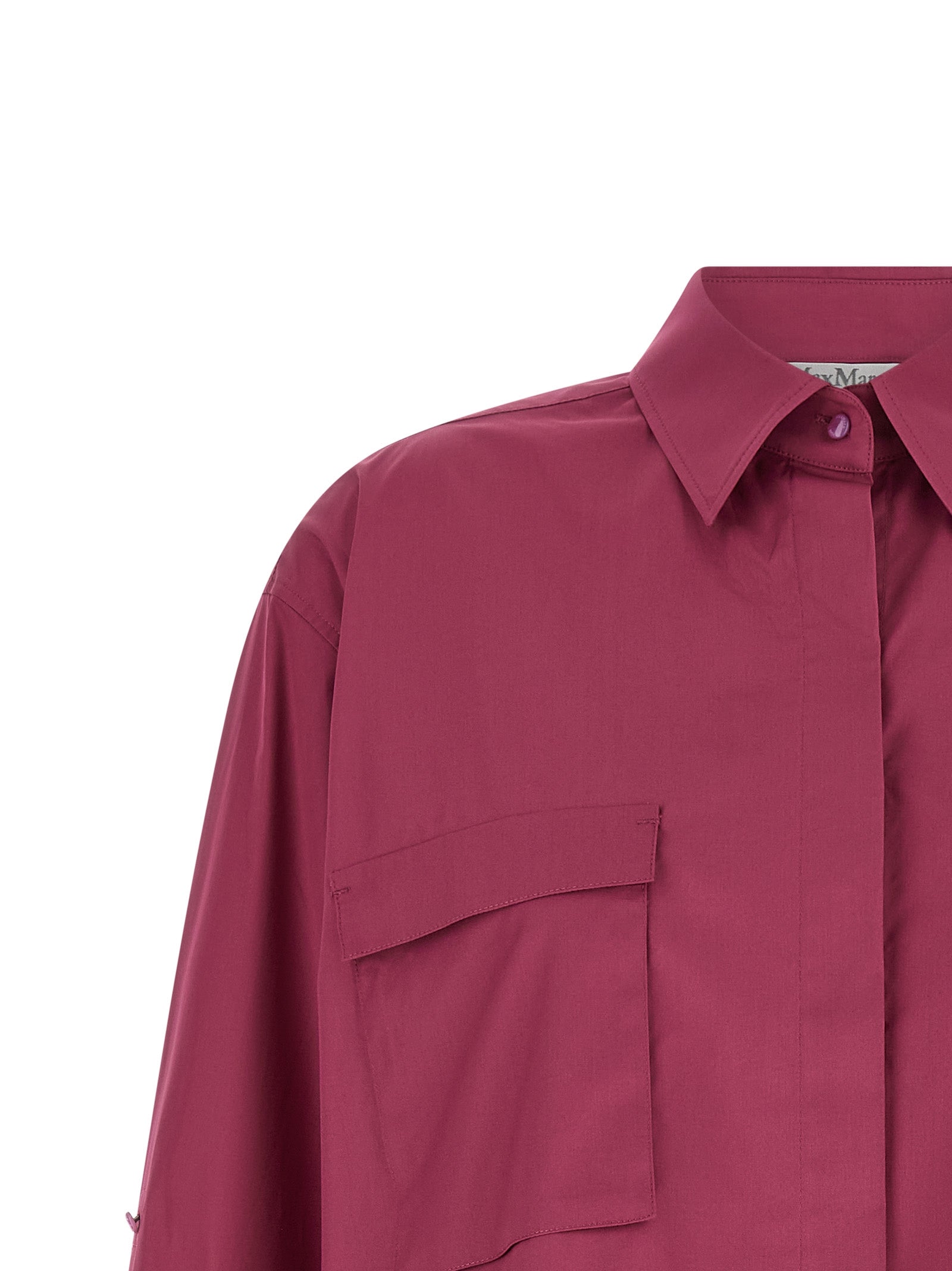 Max Mara Fuchsia Baumwollbluse