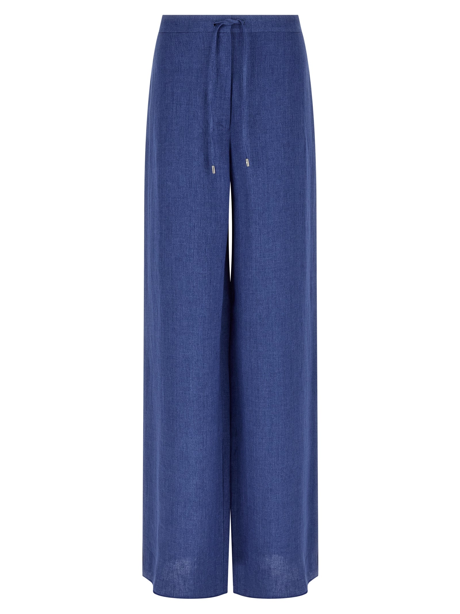 Max Mara Blaue Leinenhose