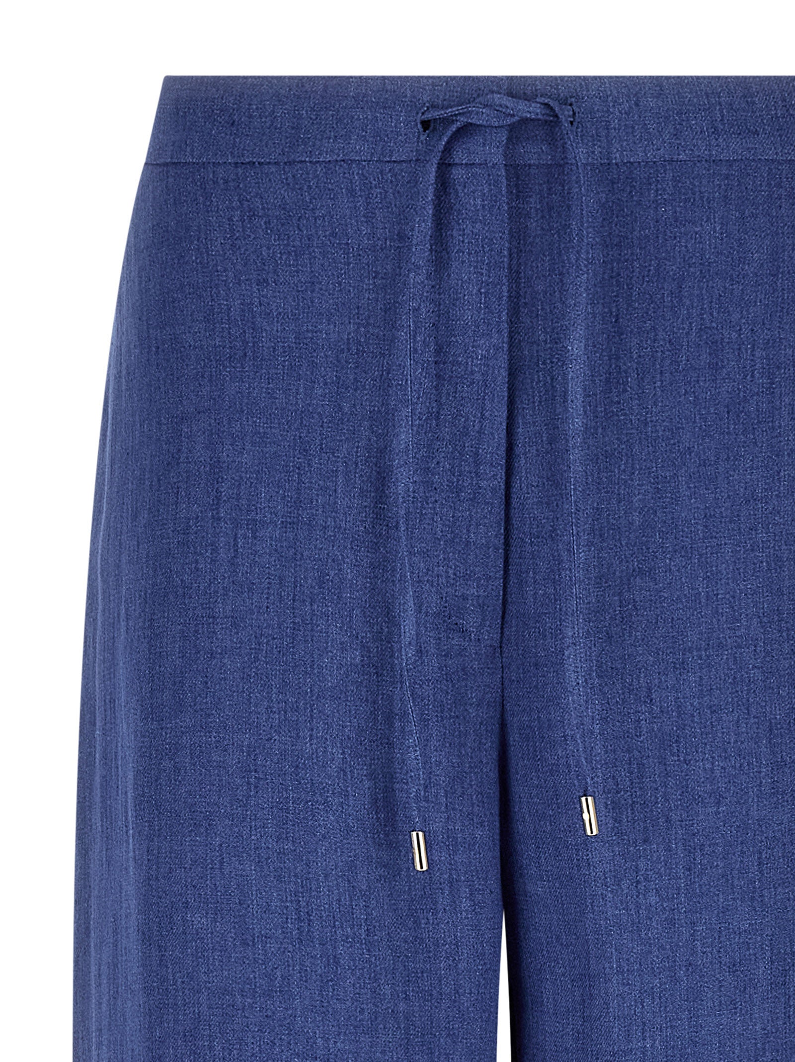 Max Mara Blaue Leinenhose
