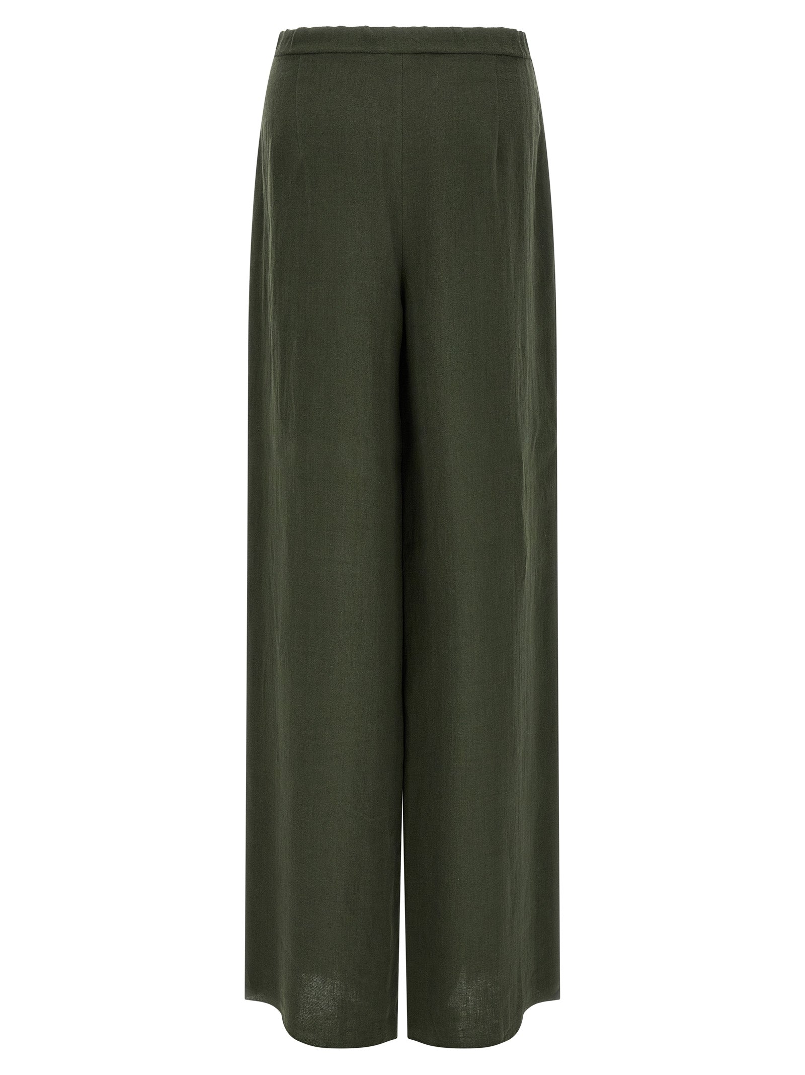 Max Mara Zweifarbige Leinen-Freizeithose