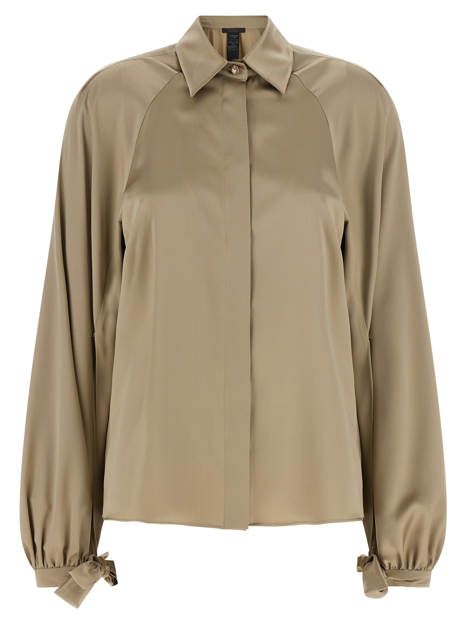 Max Mara Beige Seidenbluse