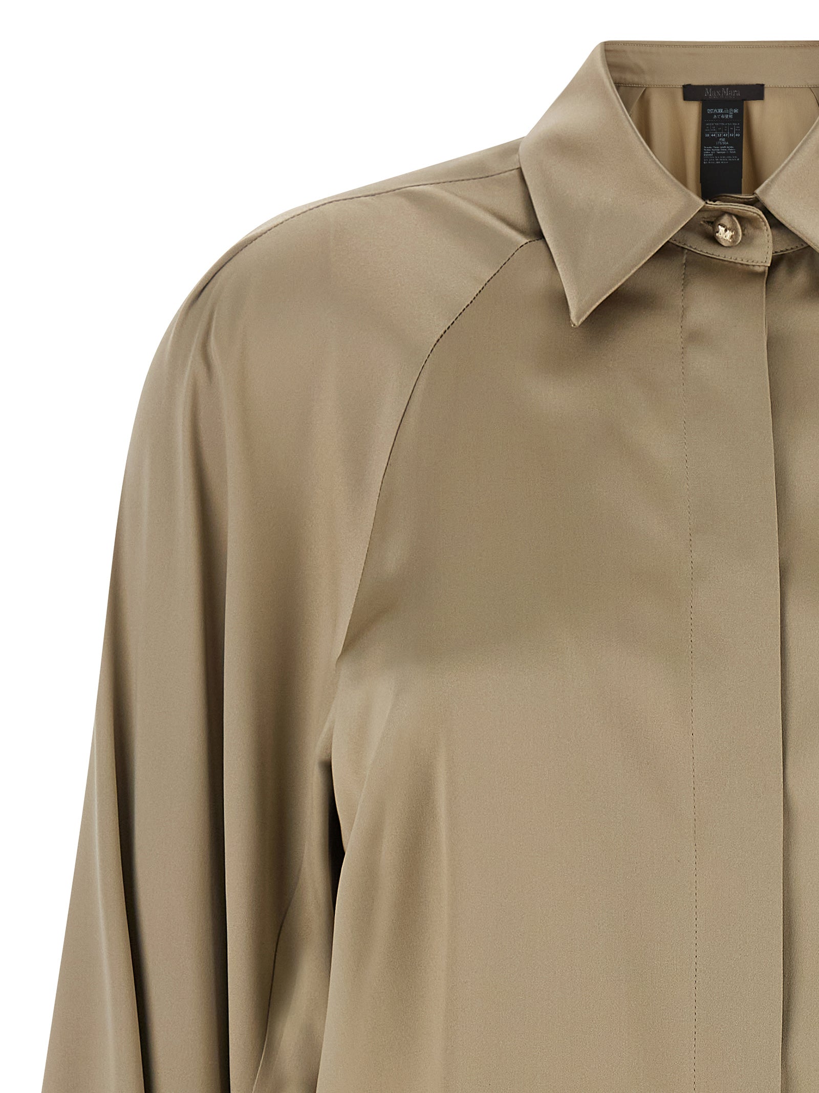Max Mara Beige Seidenbluse