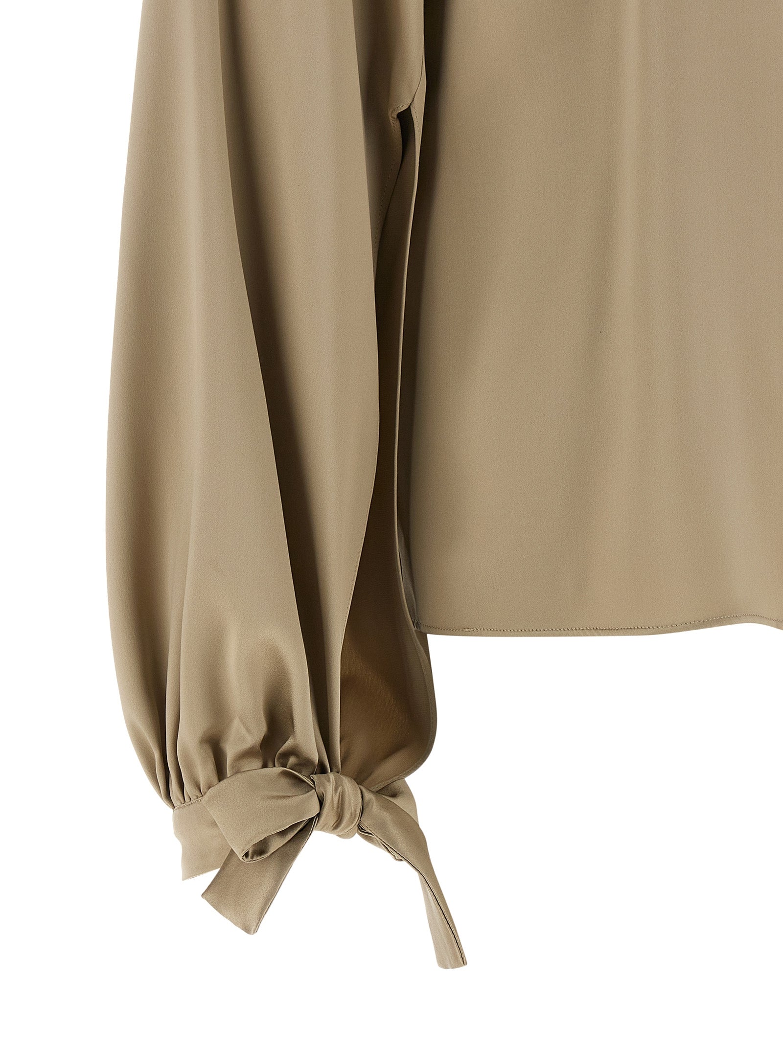 Max Mara Beige Seidenbluse