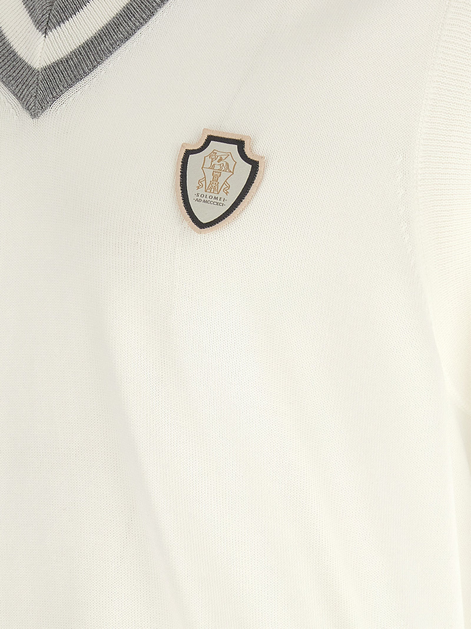 Brunello Cucinelli Weißes Baumwoll-Sweatshirt