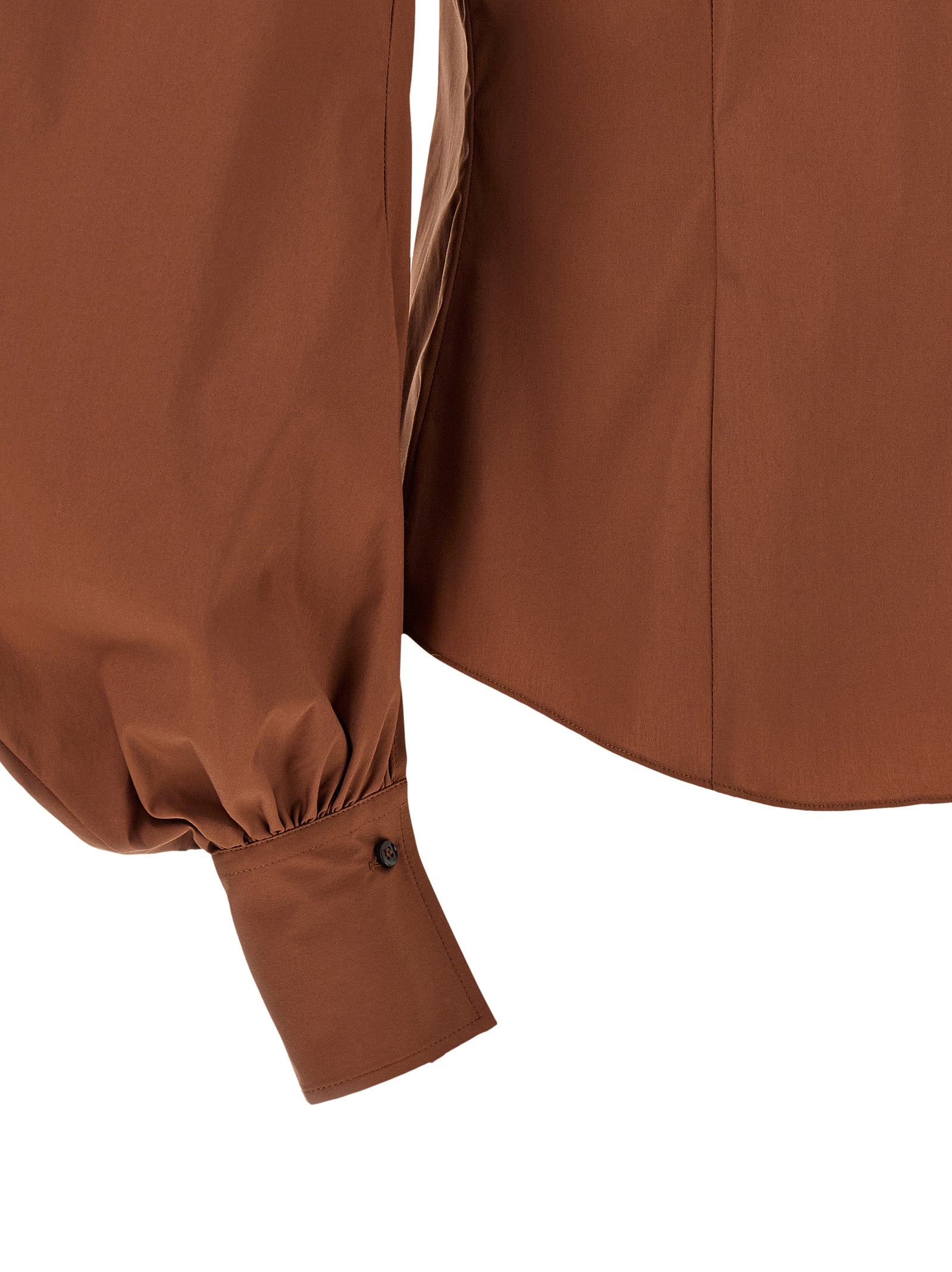 Brunello Cucinelli Braune Baumwollbluse