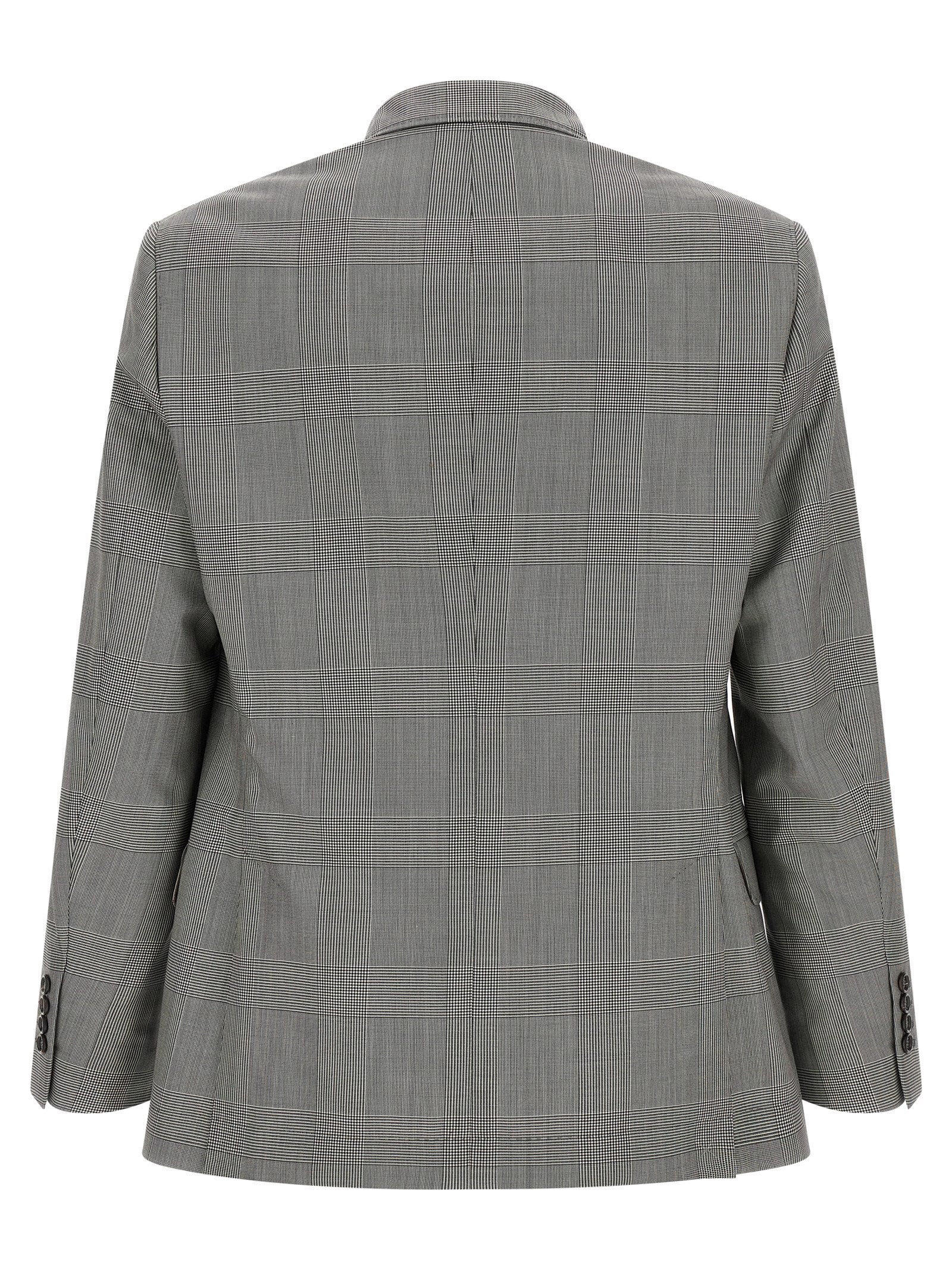 Brunello Cucinelli Grauer Blazer aus reiner Schurwolle
