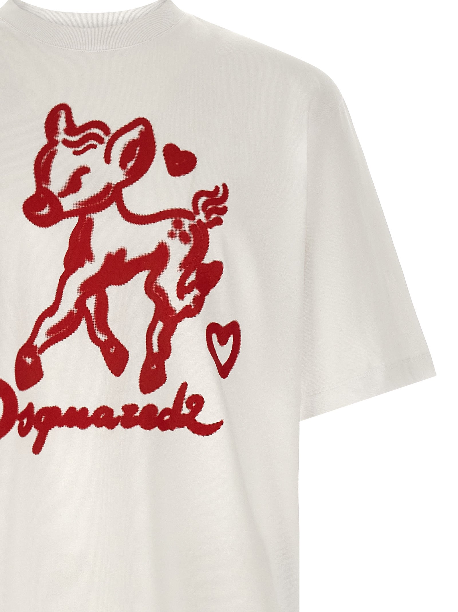 Dsquared² Weißes Baumwoll-T-Shirt
