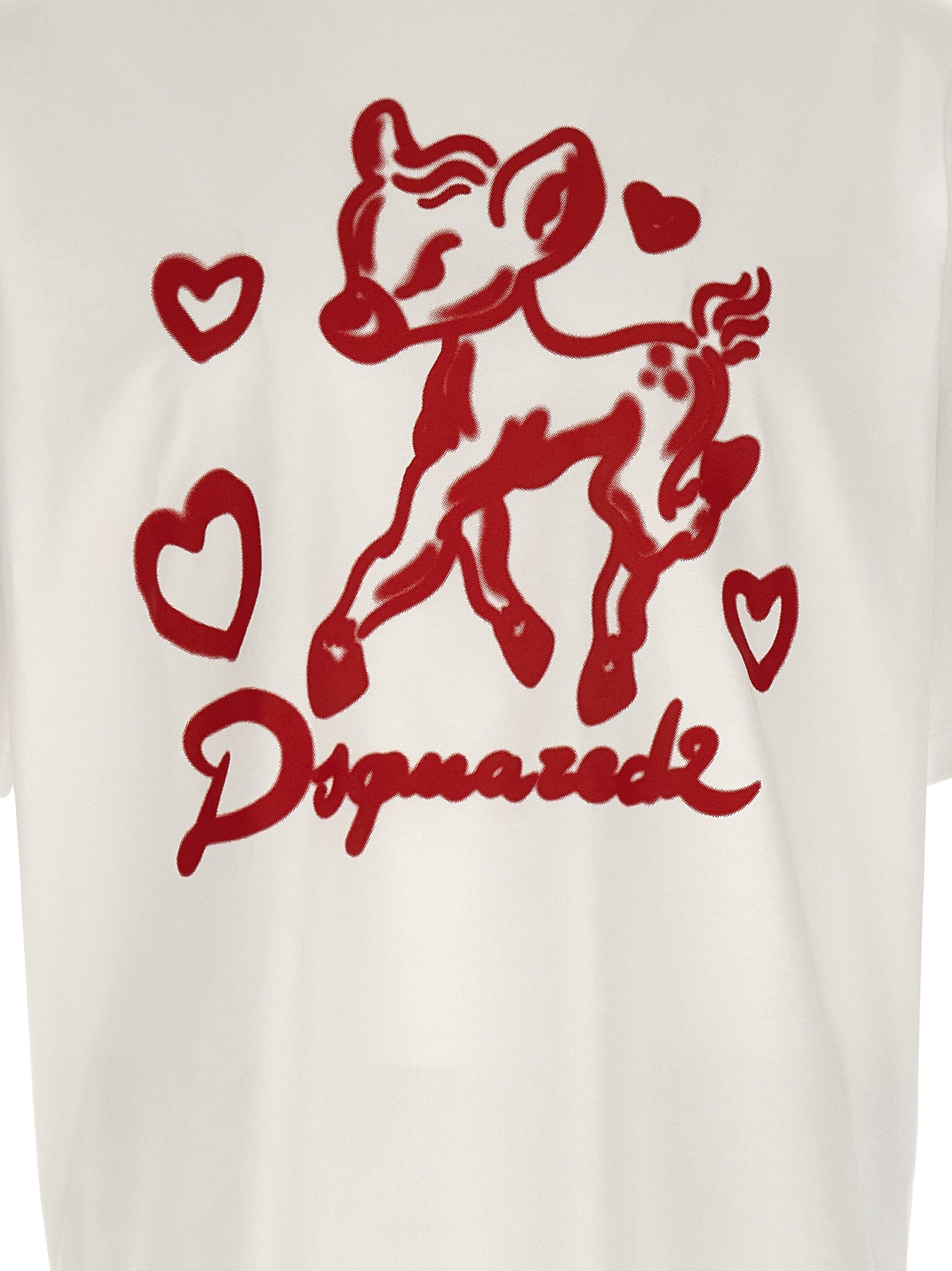 Dsquared² Weißes Baumwoll-T-Shirt