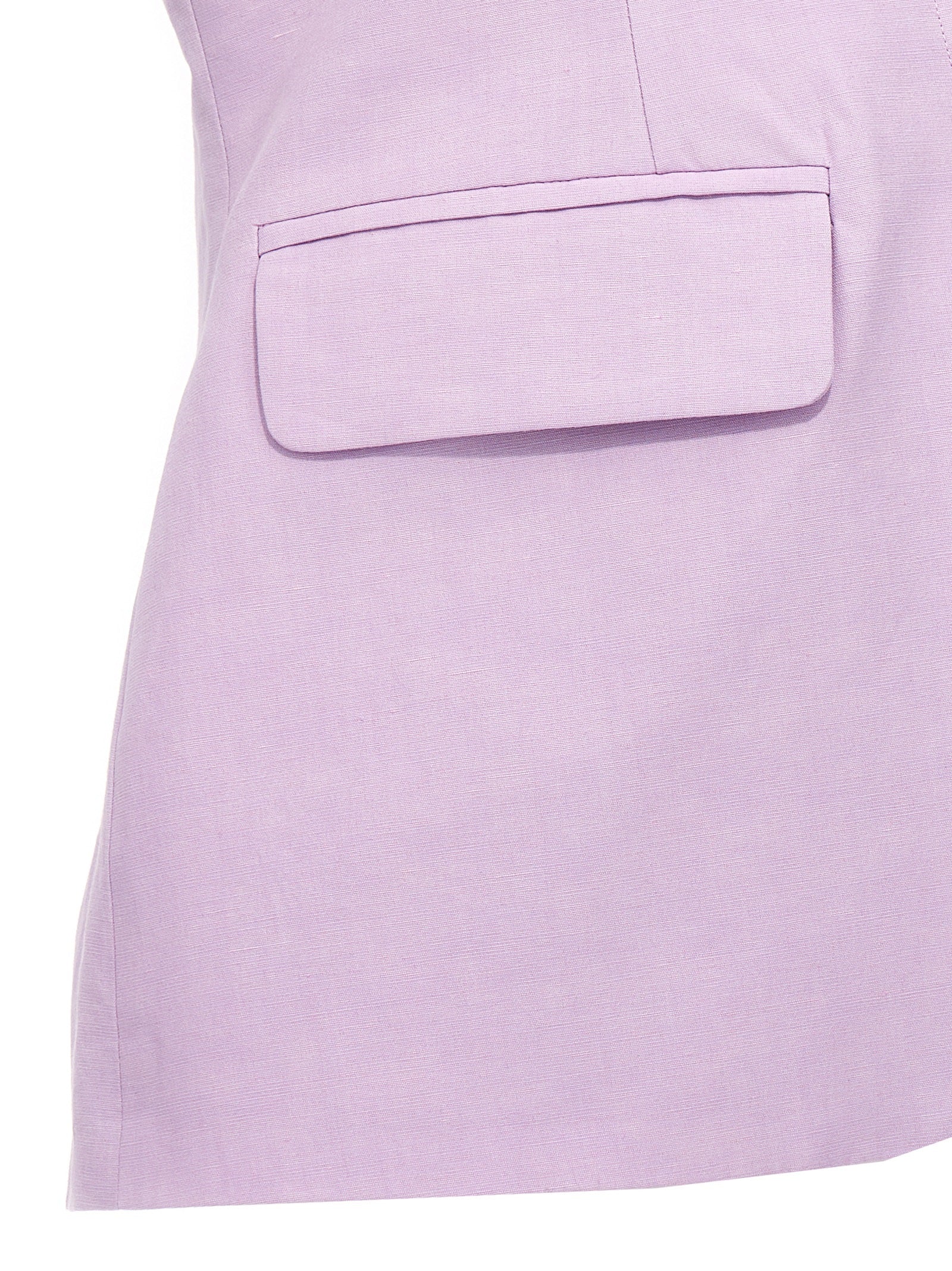 OMBRA MILANO Lila Baumwollblazer
