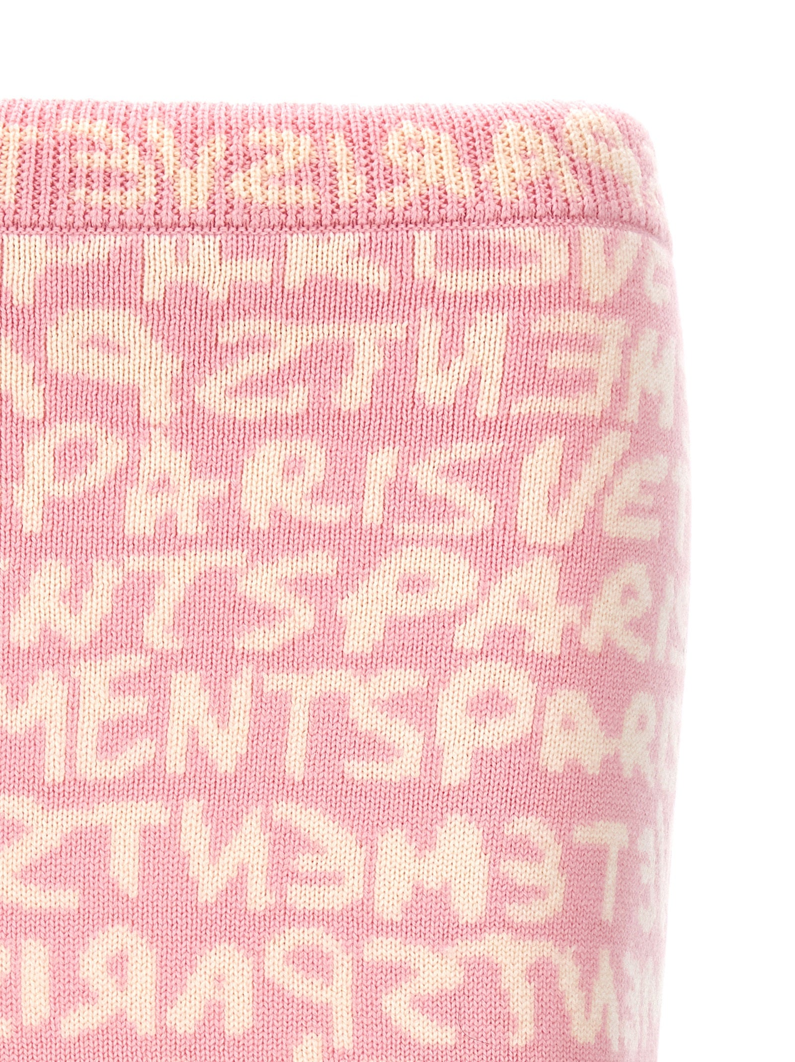 Vetements Langer Rock aus mehrfarbiger Merinowolle