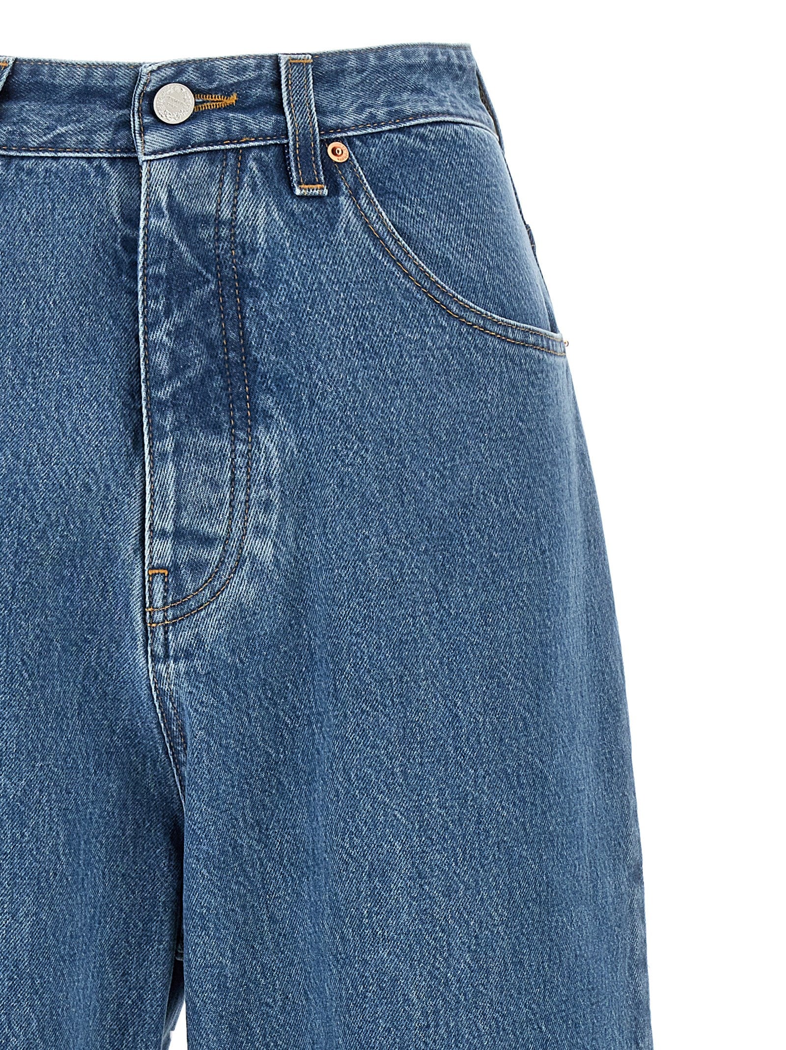Vetements Blaue Baumwolljeans im Relaxed Fit