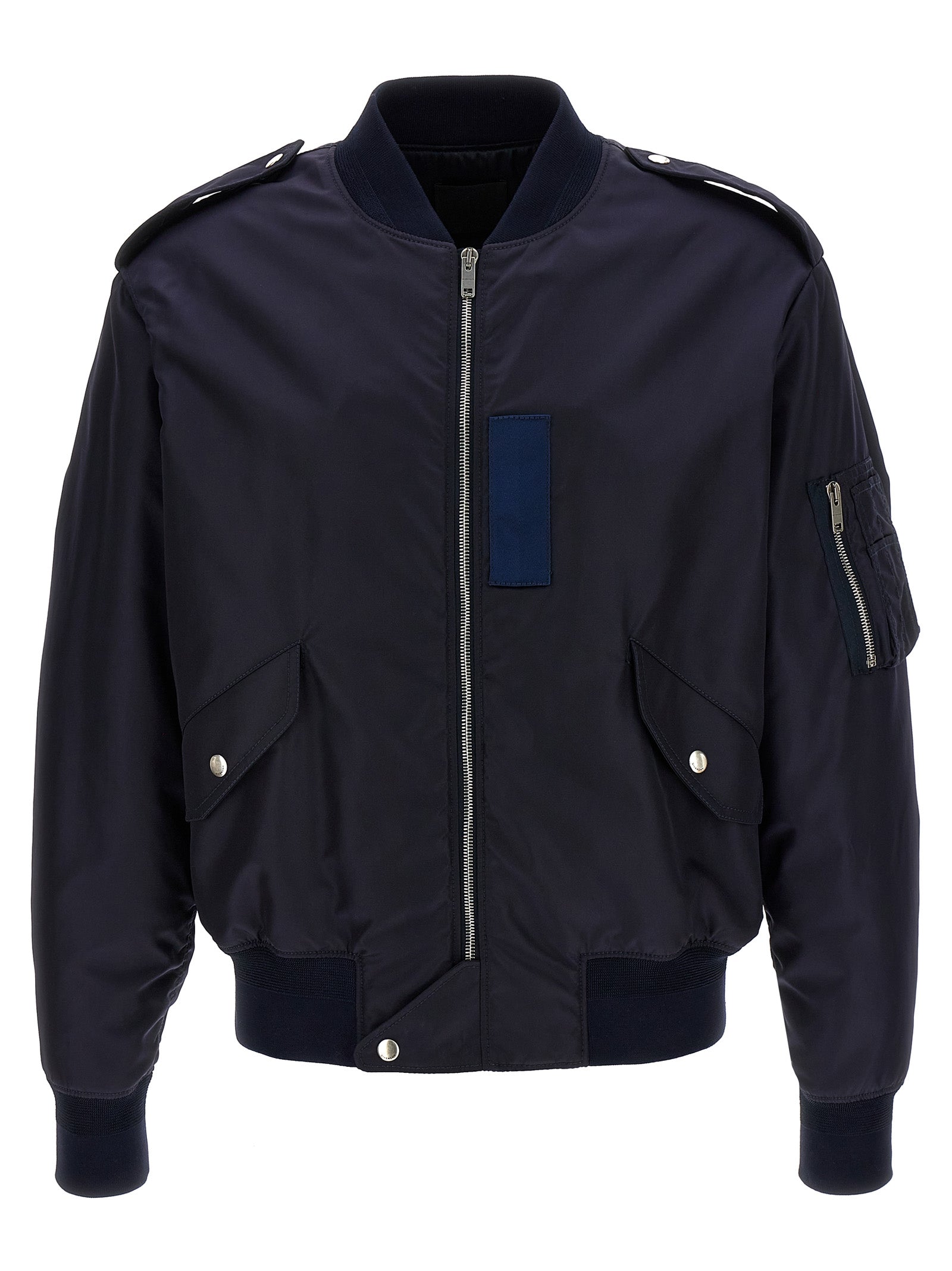 Givenchy Blauer Bomber aus Polyamid