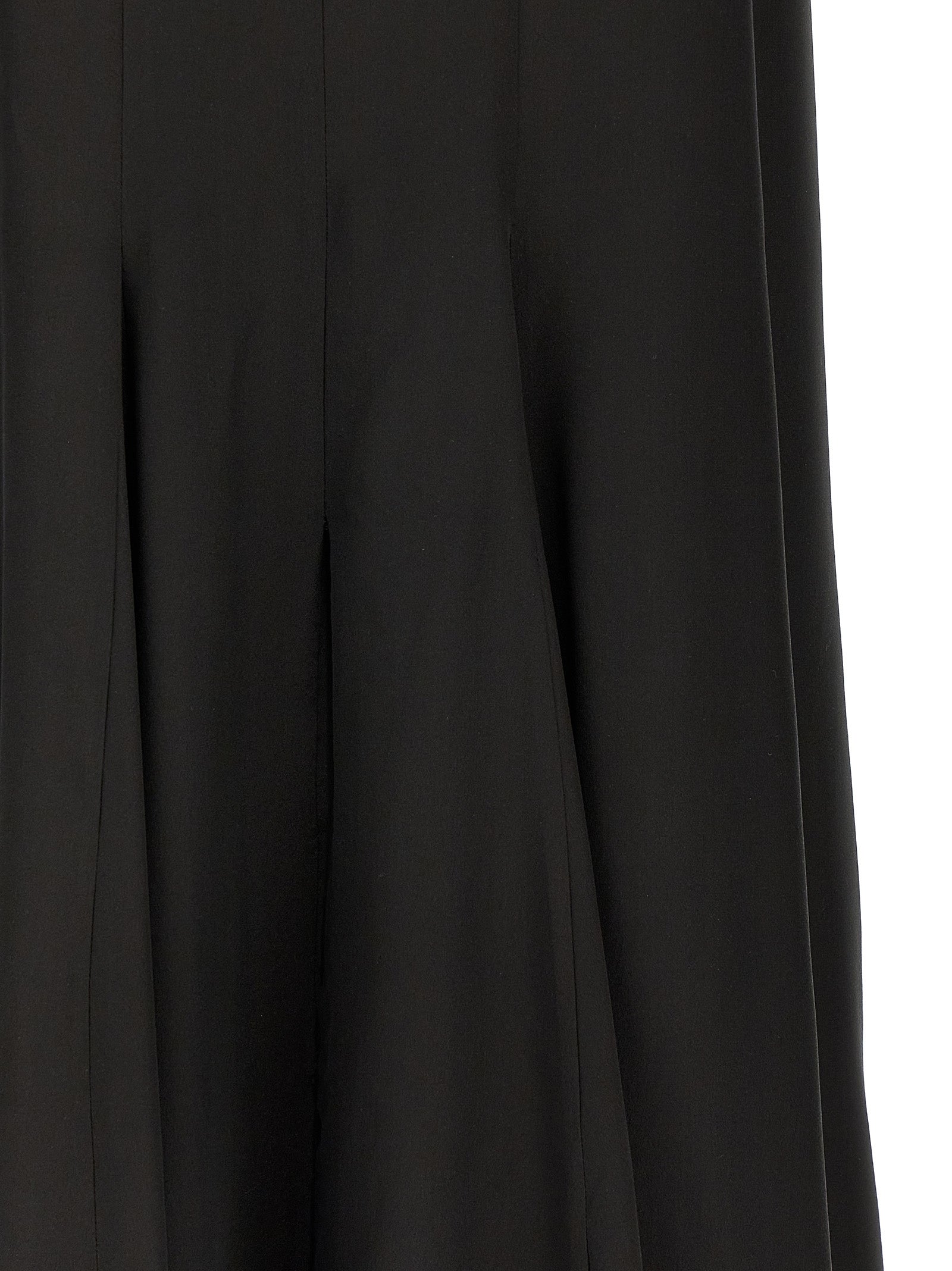 DI.LA3 PARI' Schwarzes Seiden-Maxikleid