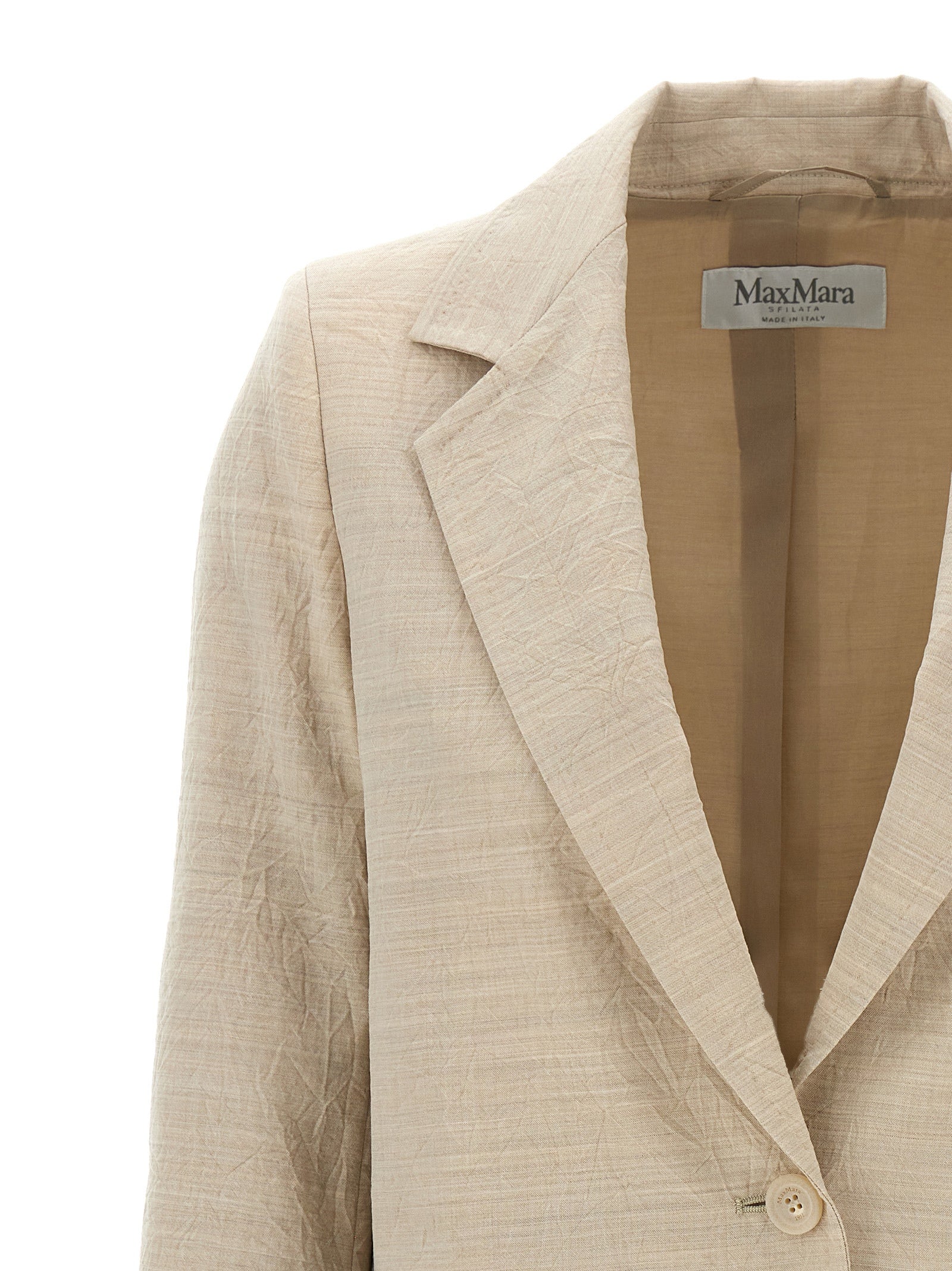 Max Mara Mantel aus reiner Schurwolle in Beige
