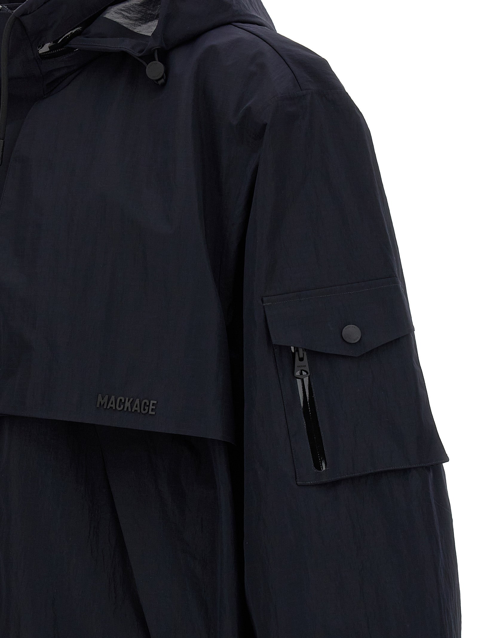 Mackage Blaue Shell-Jacke aus Polyamid