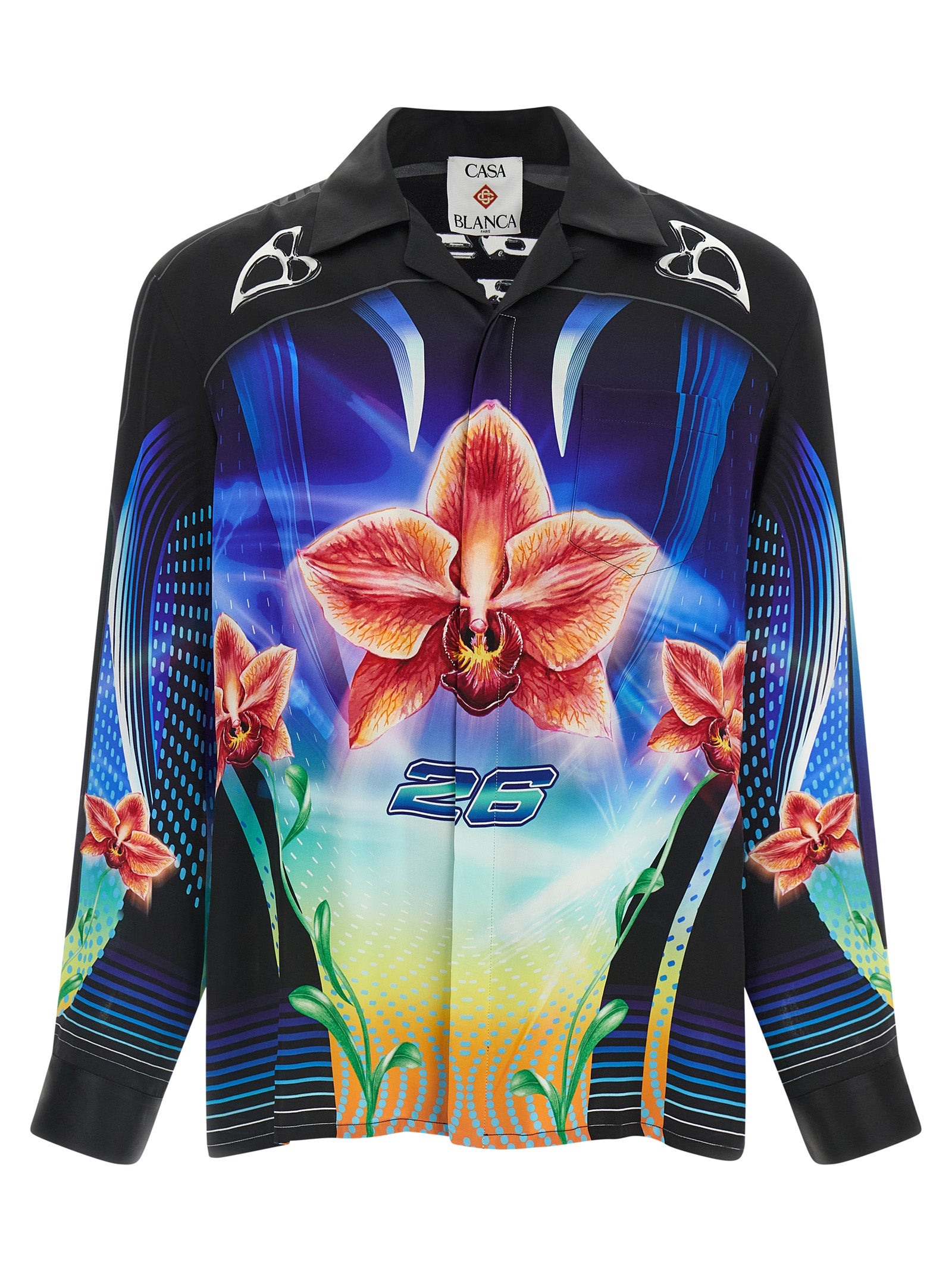 Casablanca Mehrfarbige Seidenbluse